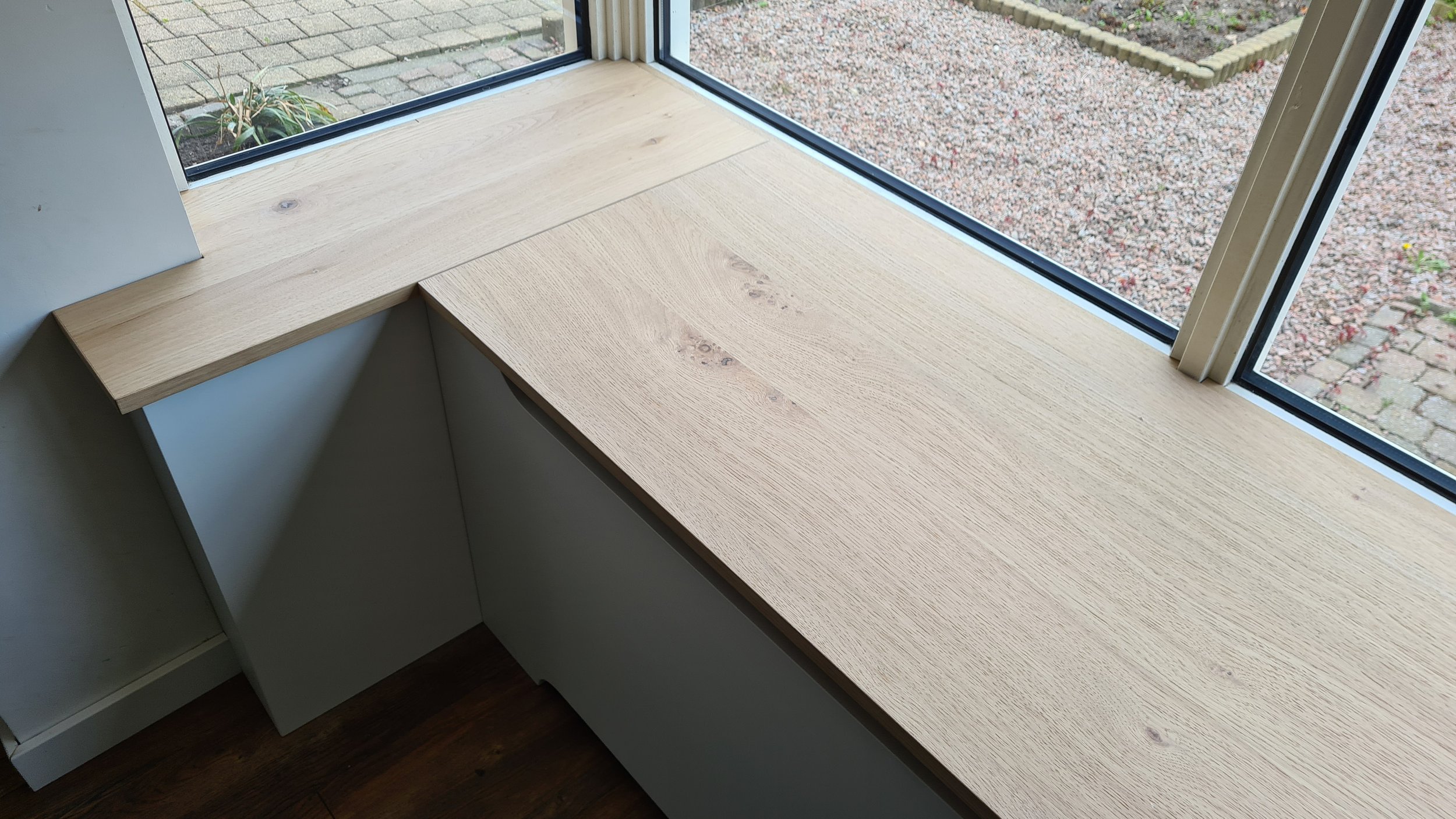 Maatwerk Eiken/Wit radiatorkast