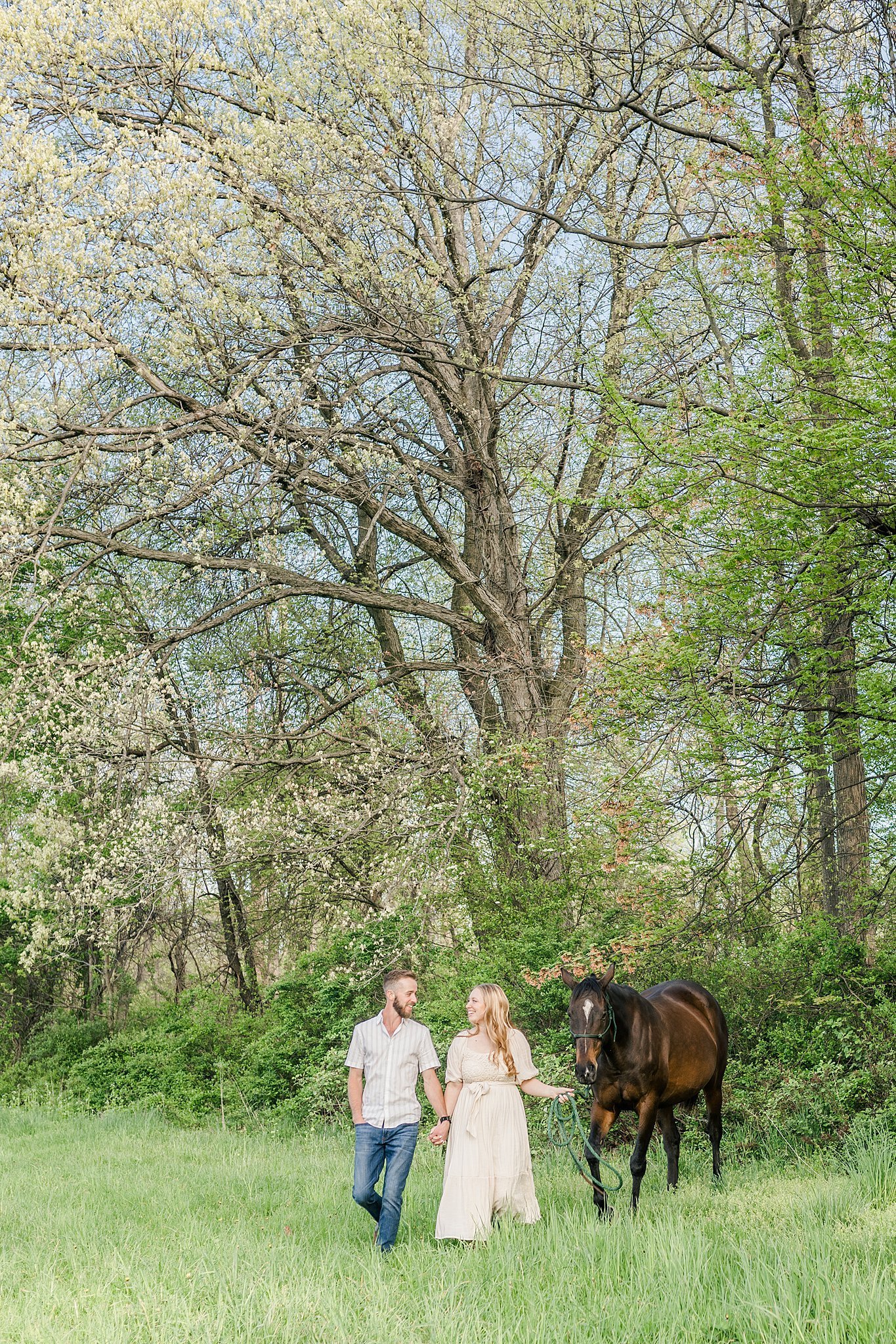 Elizabethtown PA Horse Farm Engagement Session 