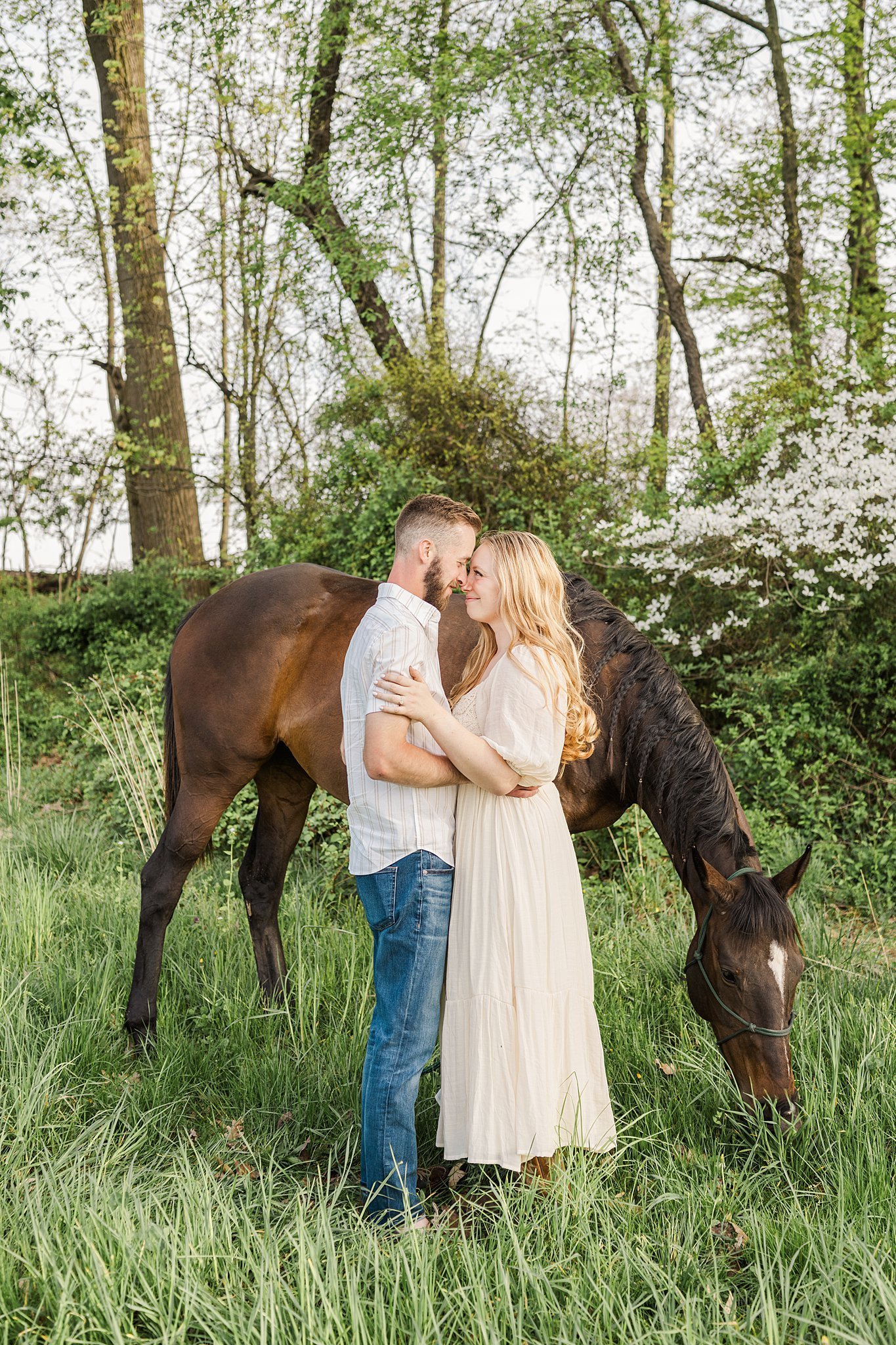 Elizabethtown PA Horse Farm Engagement Session 