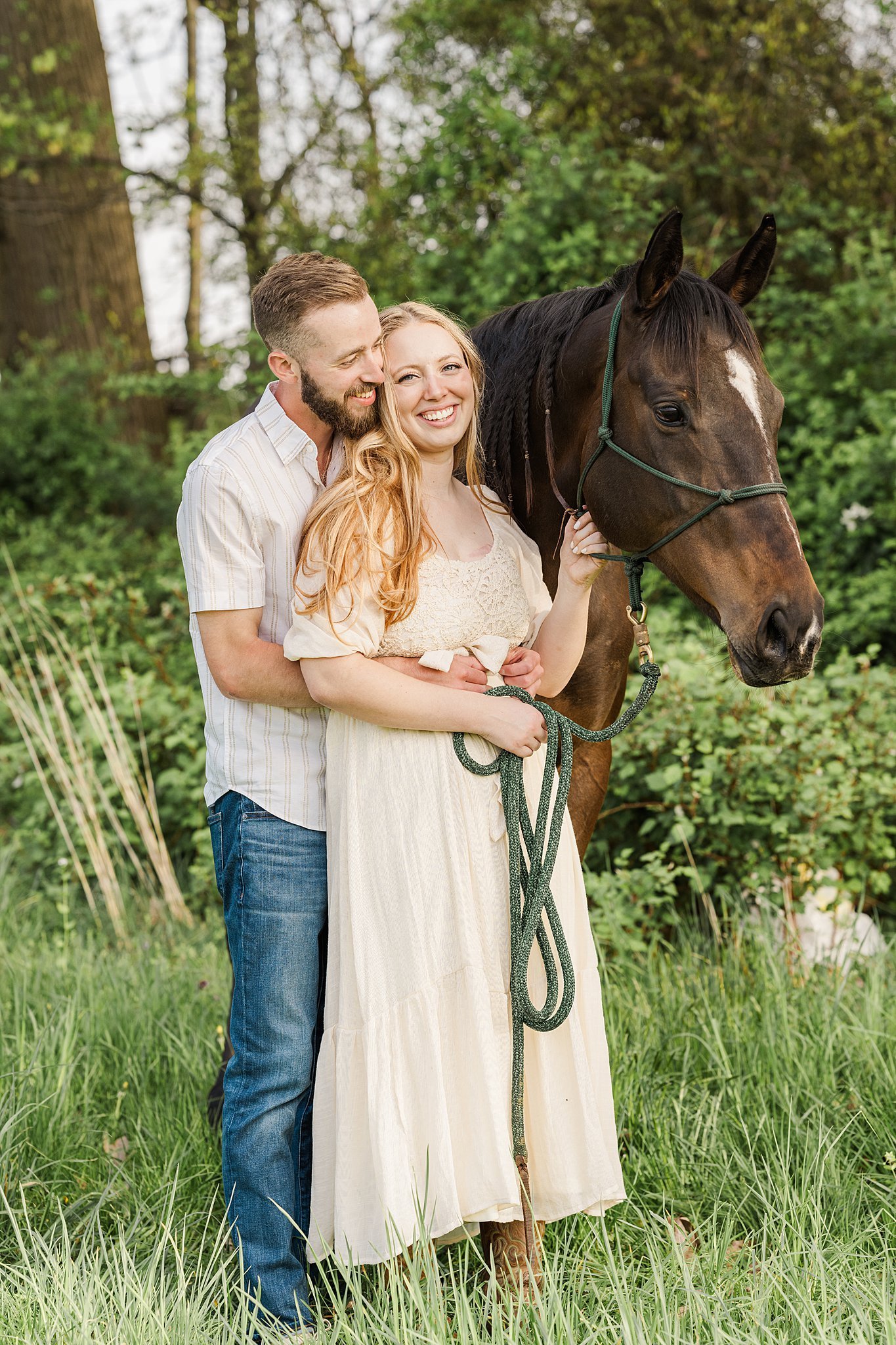 Elizabethtown PA Horse Farm Engagement Session 