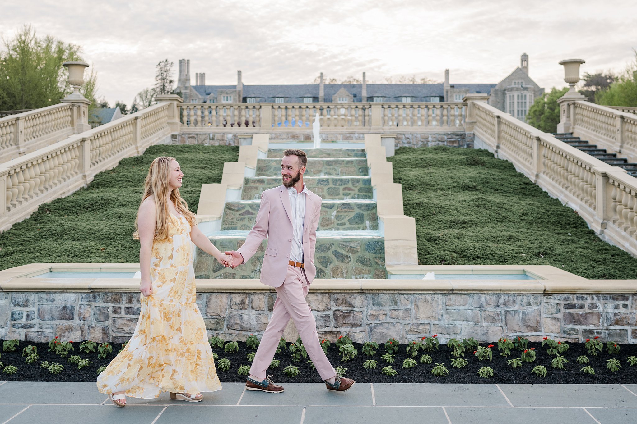 Masonic Village Elizabethtown PA Sunset Engagement Session 