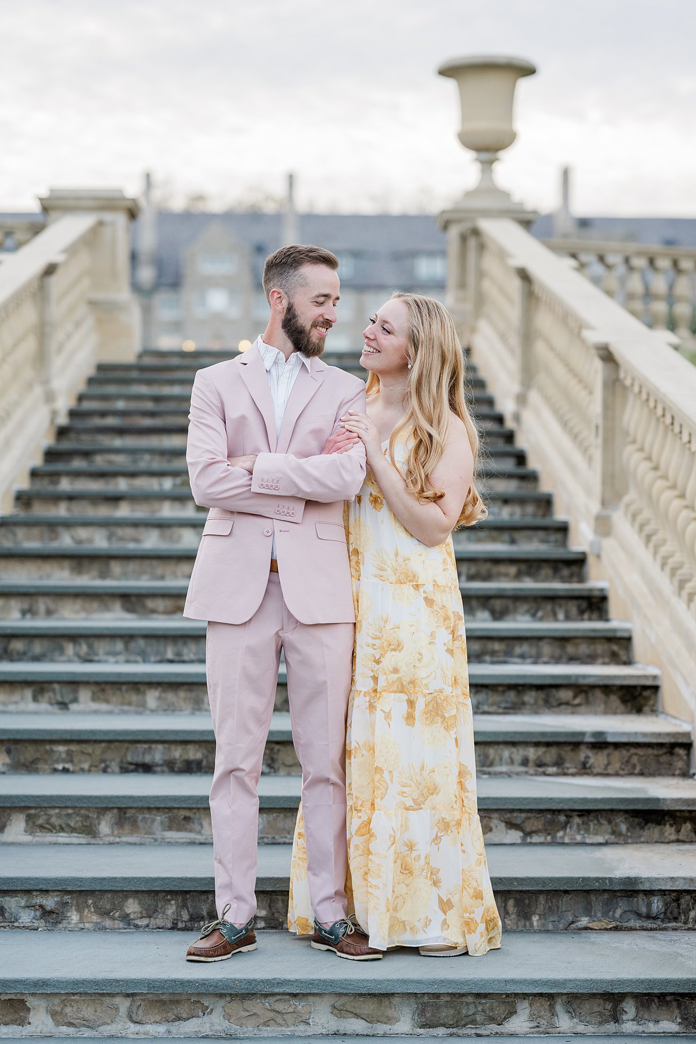 Masonic Village Elizabethtown PA Sunset Engagement Session 