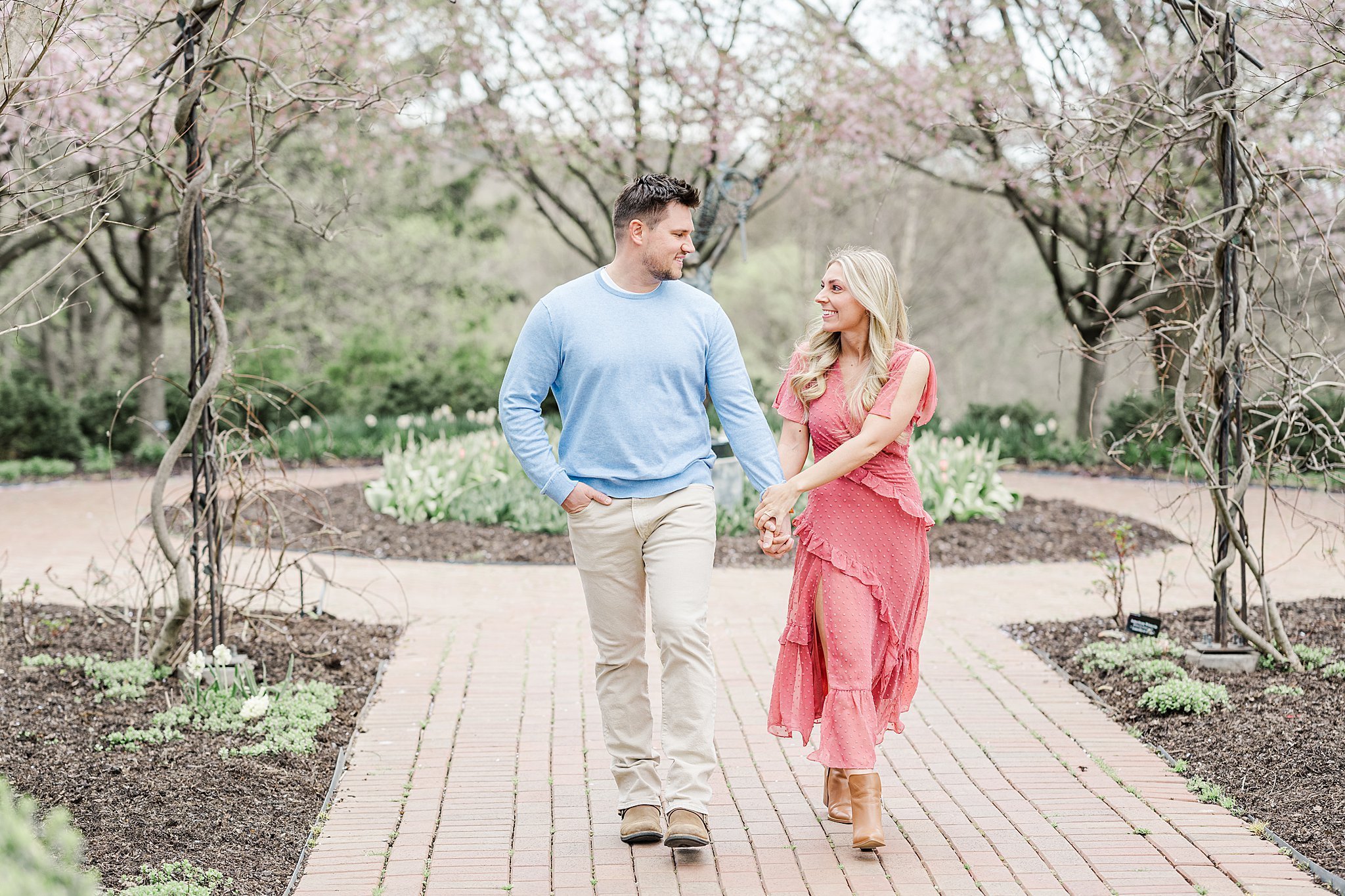 Hershey Gardens Springtime Engagement Session Photography