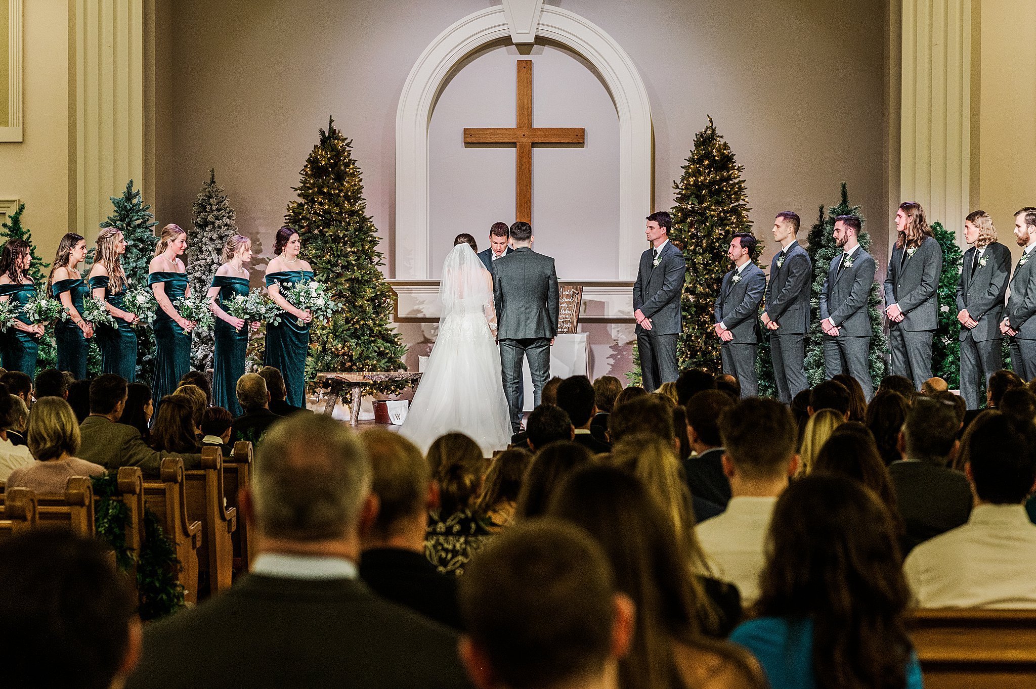 Mellinger Mennonite church Winter Wonderland Wedding Lancaster PA