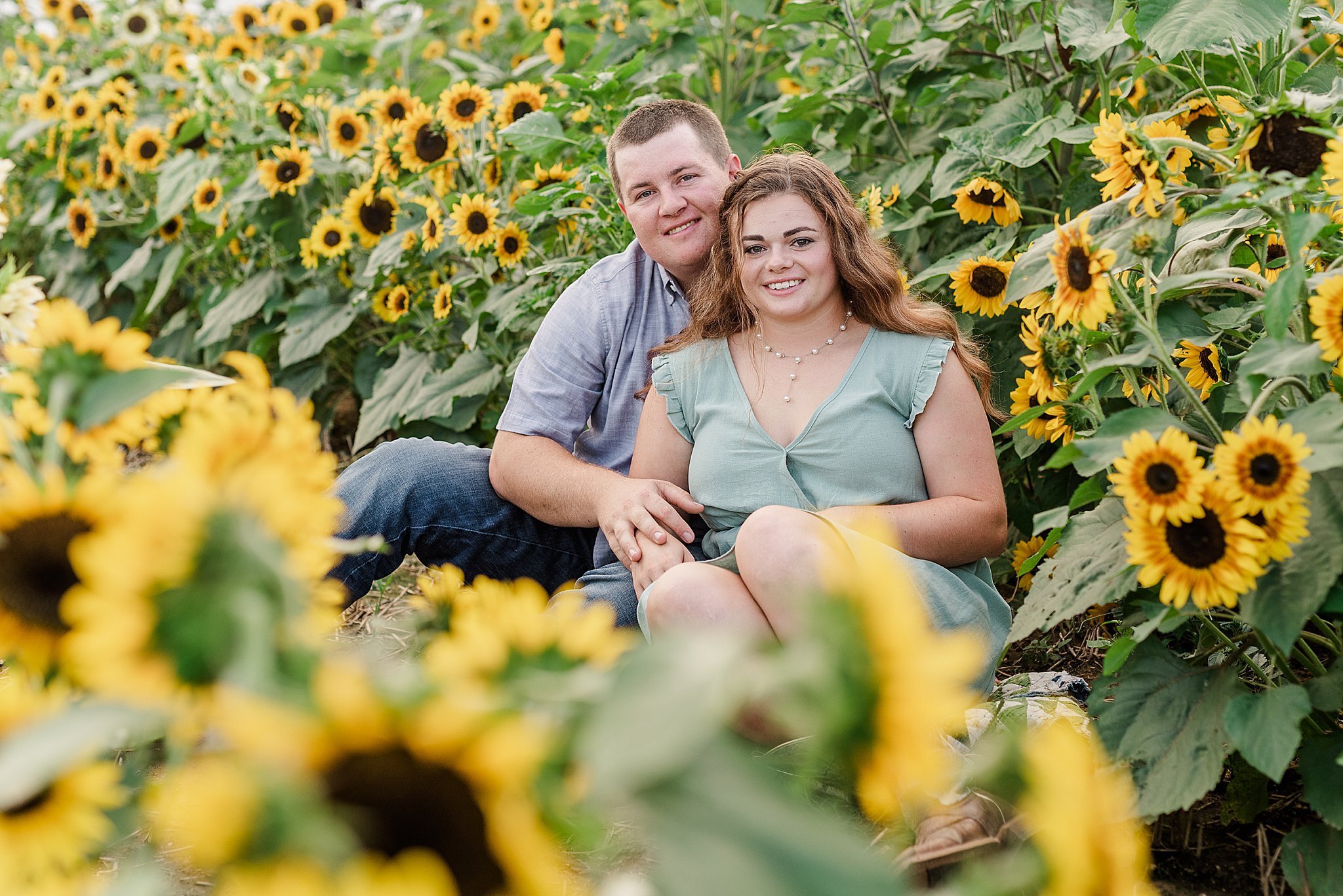 Sunflower Field Engagement Session Lancaster PA Farm_3333.jpg