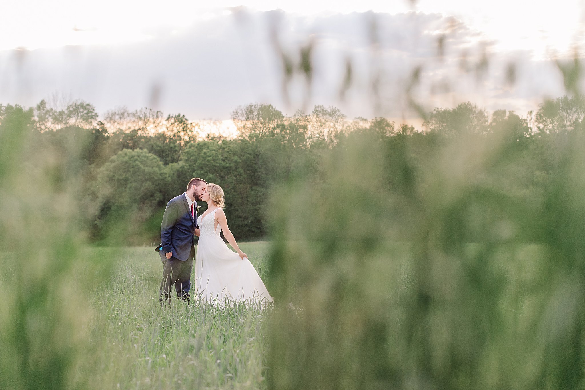 Lancaster Luxury Farm Wedding Photography Sunset portrait 