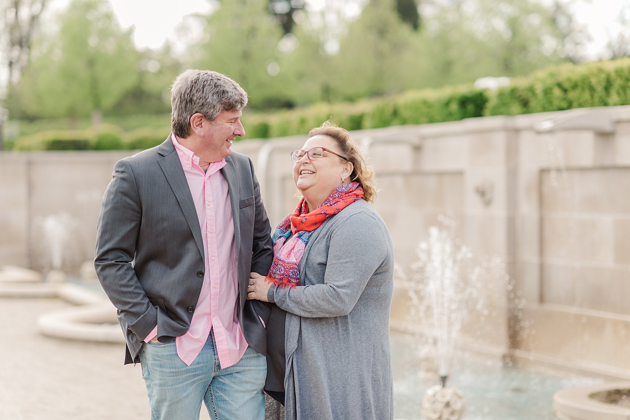 Engagement session Fountains Longwood Gardens Kennett Square PA