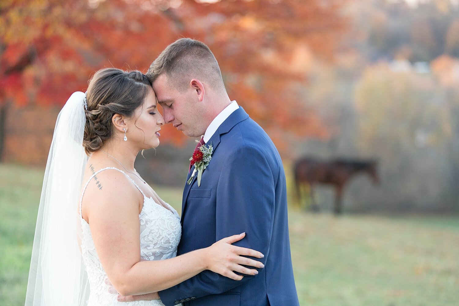 Omar Smoker Farm Fall Sunset Barn Wedding Lancaster PA 