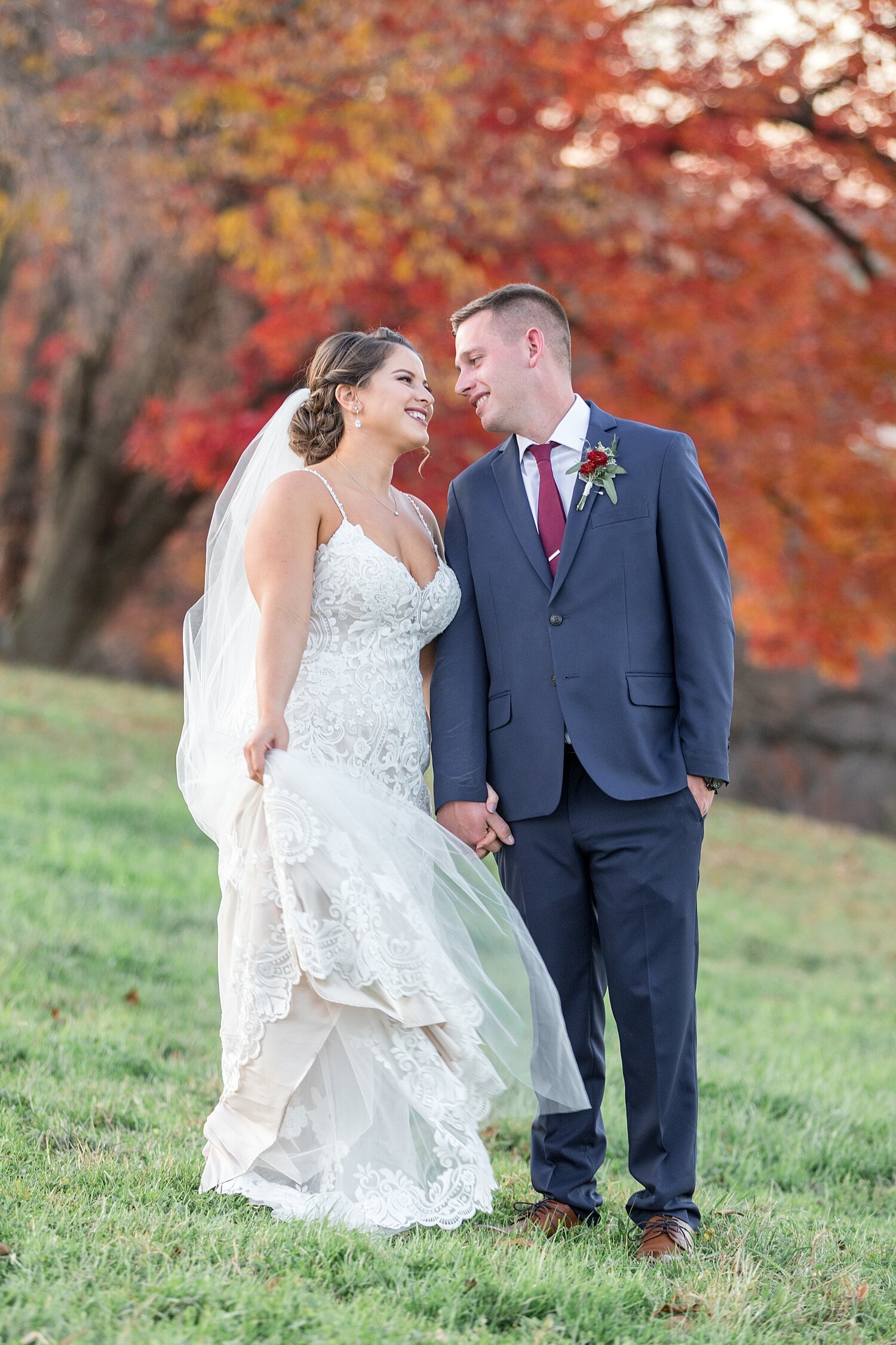 Omar Smoker Farm Fall Sunset Barn Wedding Lancaster PA 