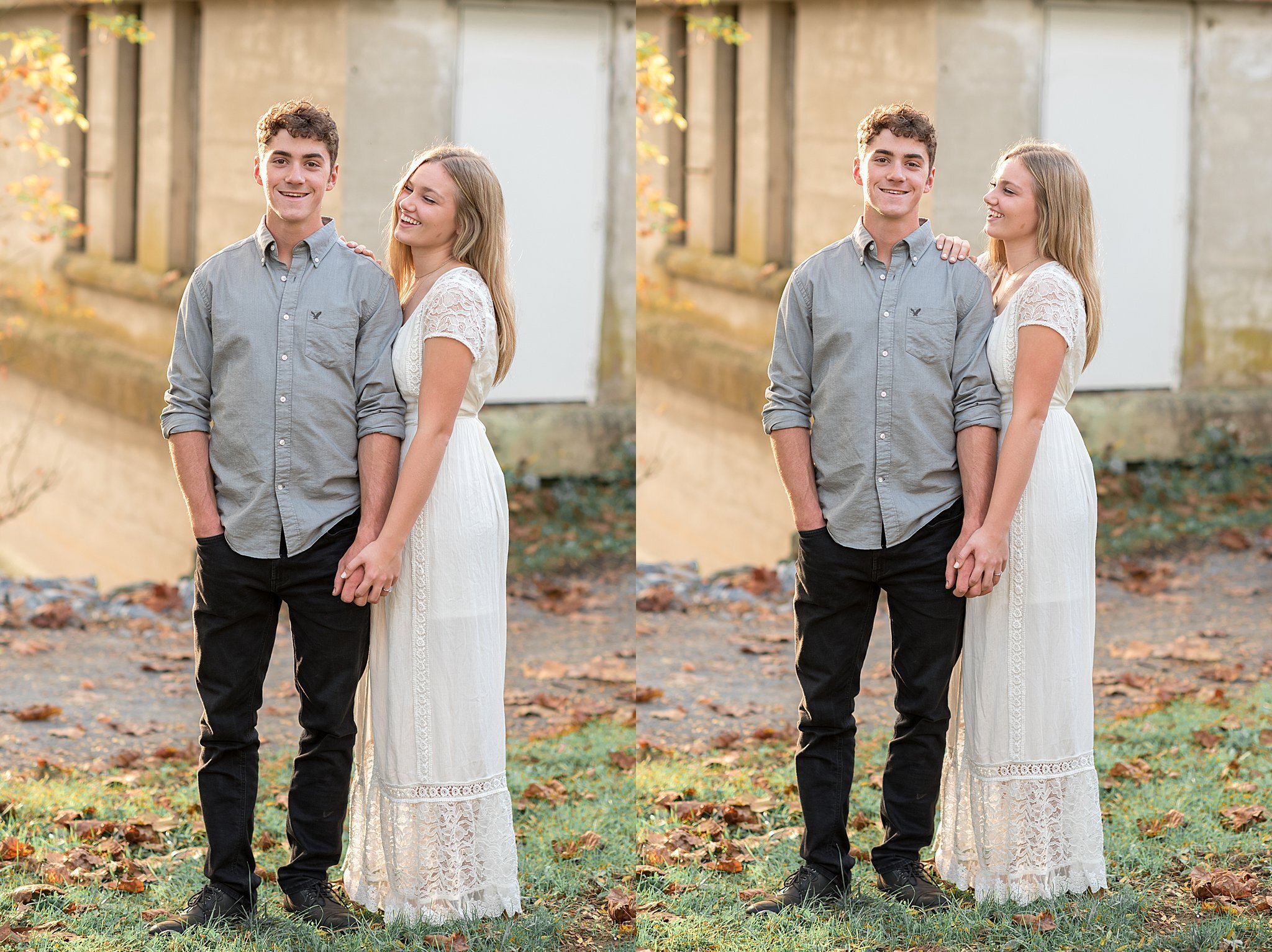 Grings Mill Park Berks County Fall Engagement Session 