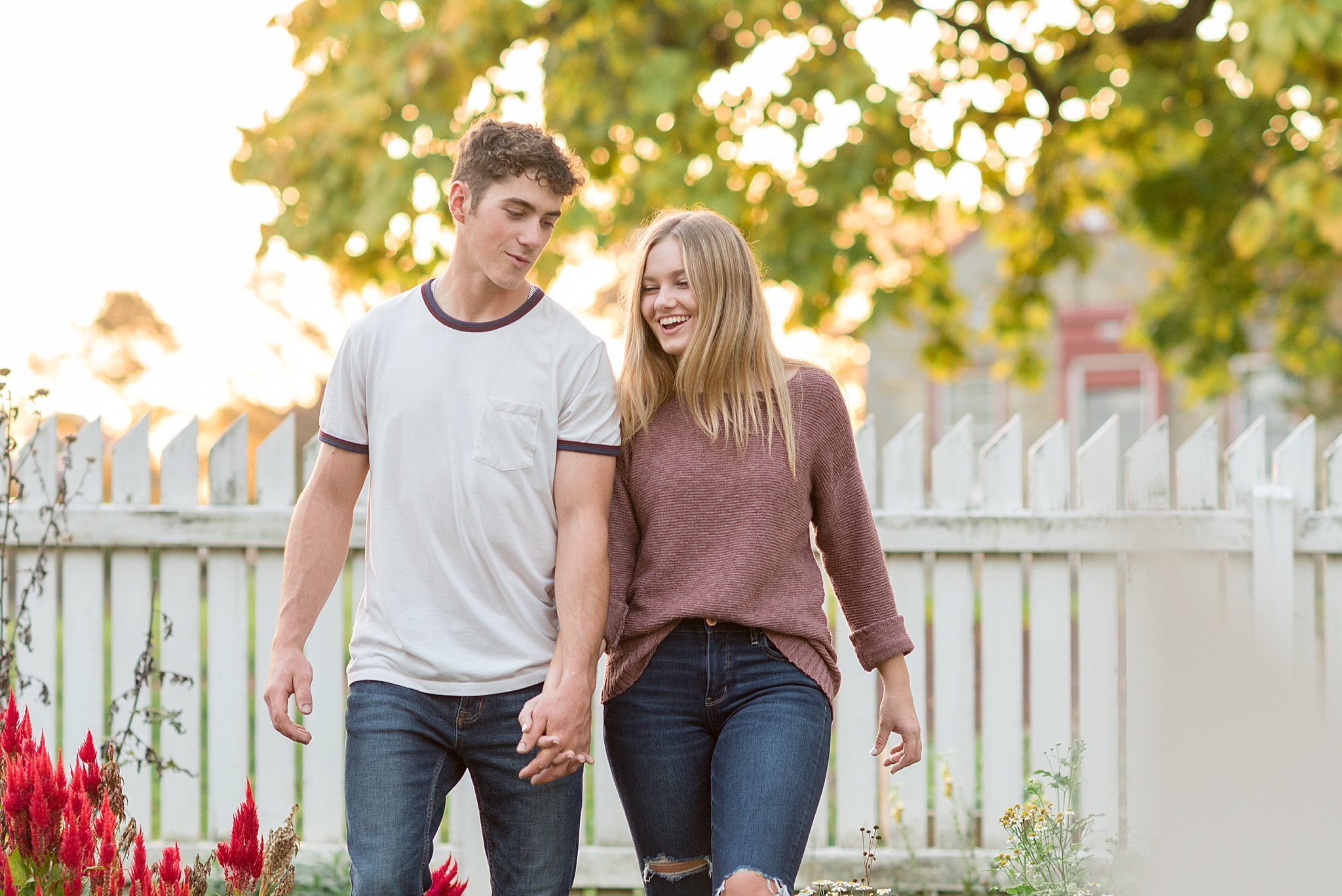 Grings Mill Park Berks County Fall Engagement Session 