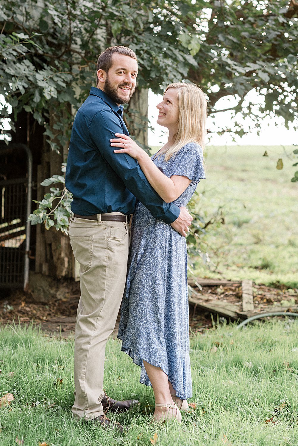 Lancaster PA Autumn farm sunset engagement session photography_8538.jpg