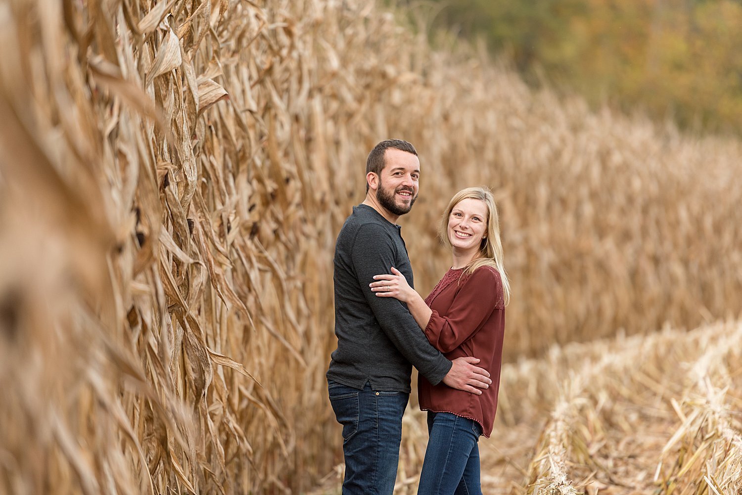 Lancaster PA Autumn farm sunset engagement session photography_8562.jpg