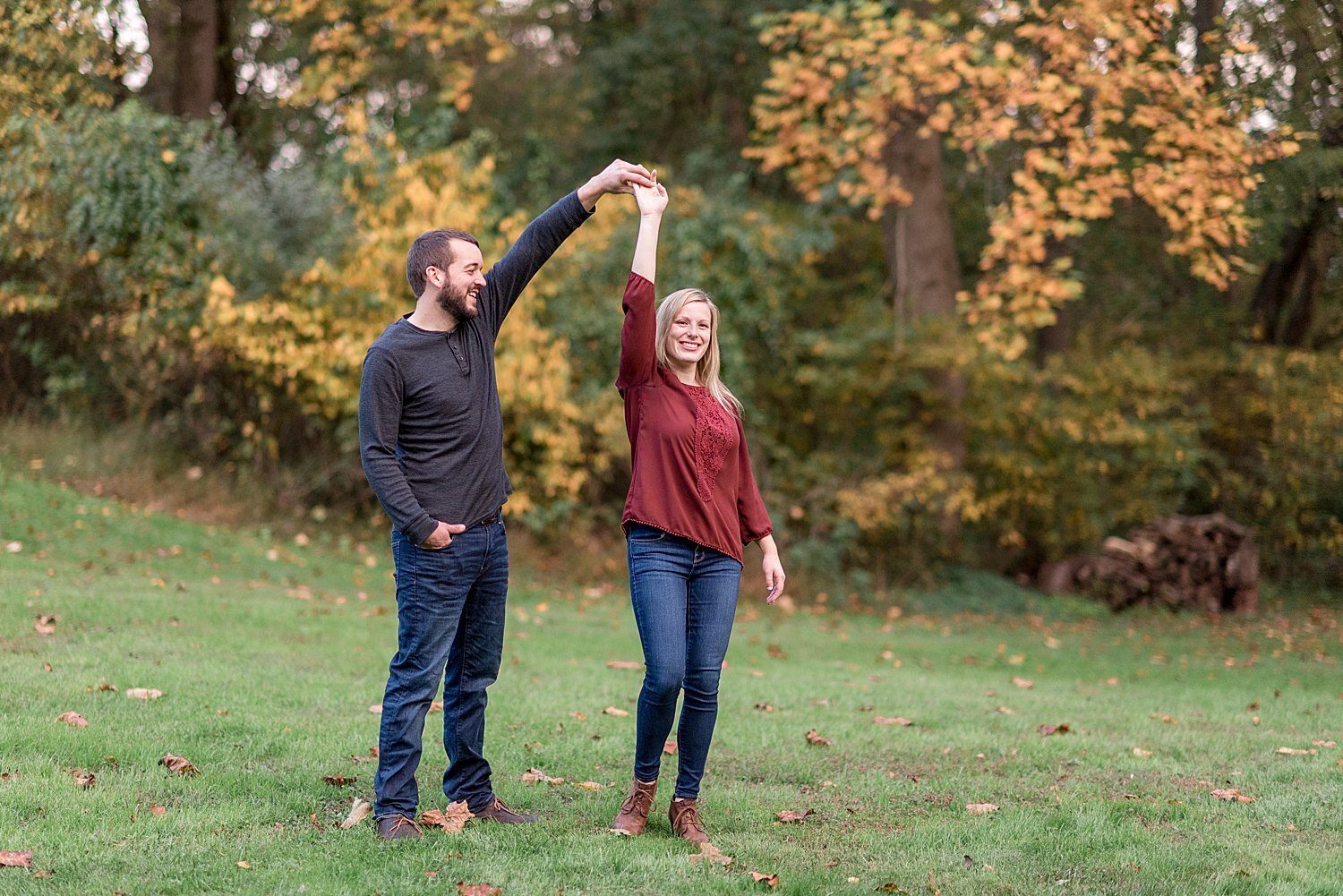 Lancaster PA Autumn farm sunset engagement session photography_8586.jpg