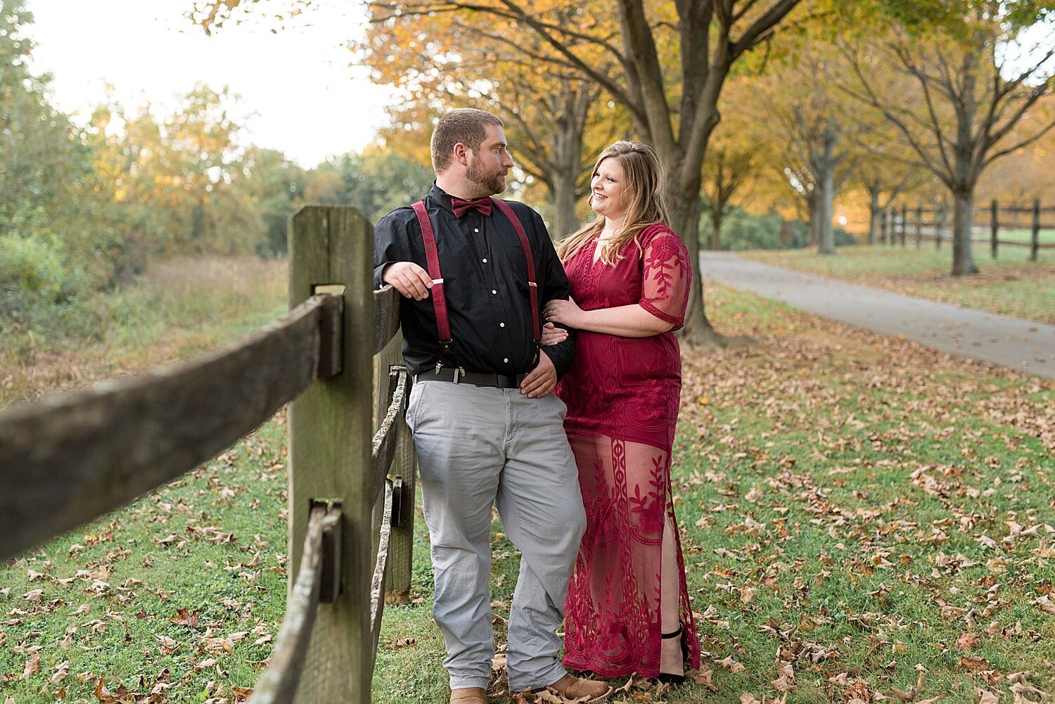 Bride and Groom Engagement Session Wolf's Hollow Park Atglen PA