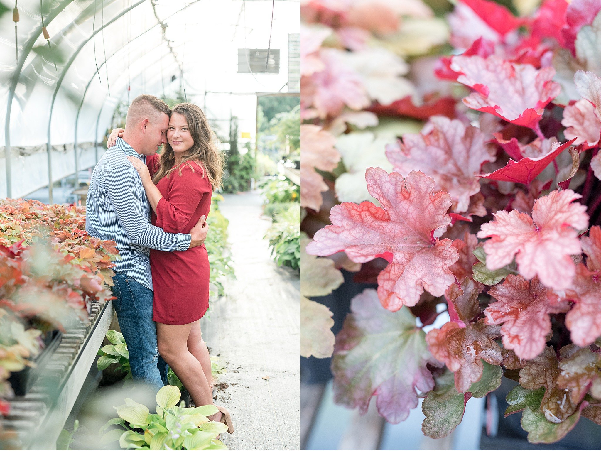 Tudbinks Greenhouse Lancaster County Greenhouse Engagement Session Photography 