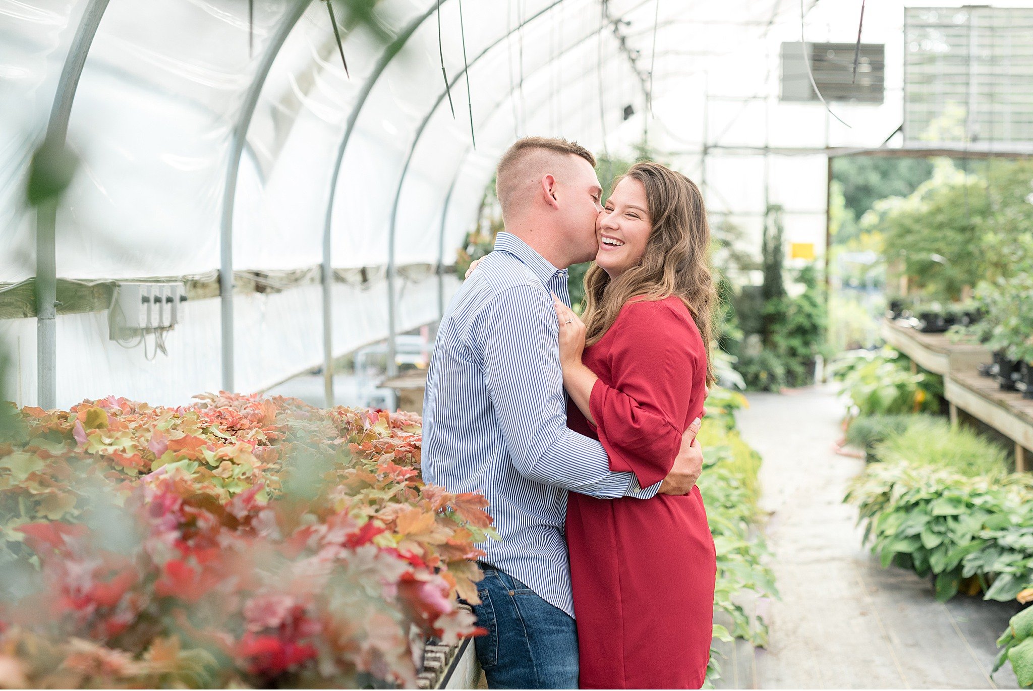 Lancaster County Greenhouse Engagement Session Photography 