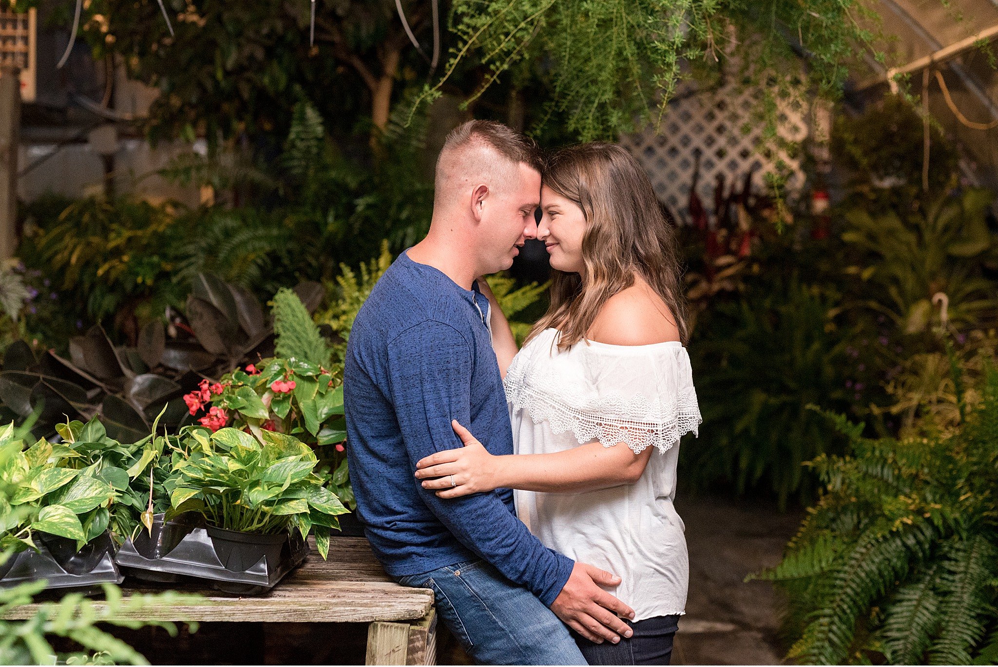 Lancaster Greenhouse Engagement Session Lancaster PA Photography 