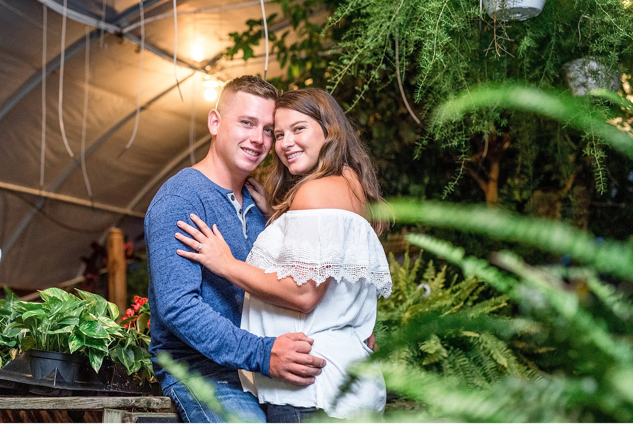Tudbinks Greenhouse Lancaster County Greenhouse Engagement Session Photography 