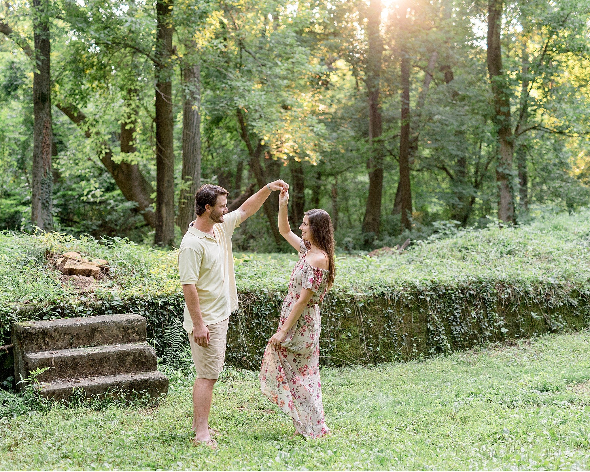 Chickies Rock Lancaster PA Summer sunset engagement session 