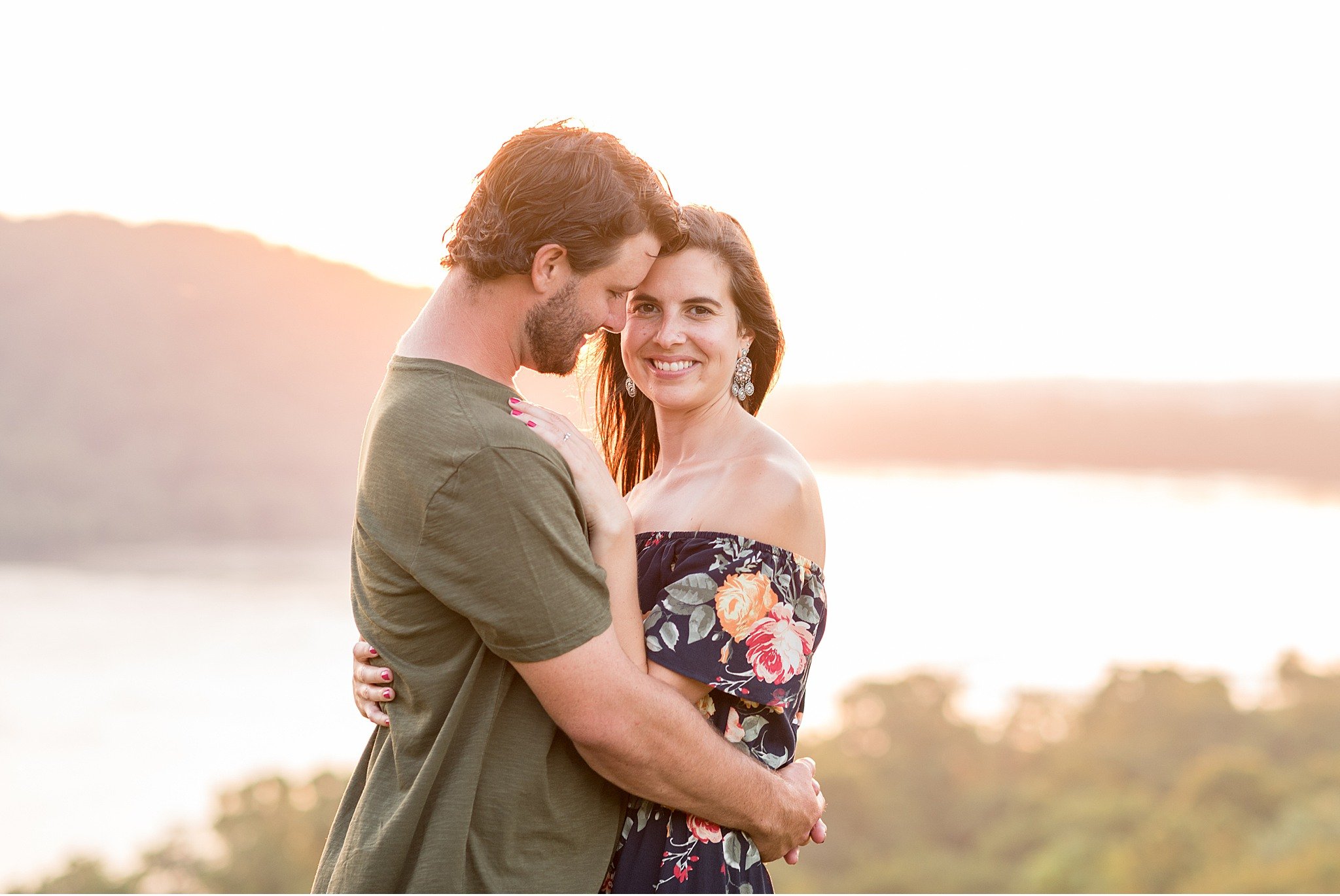 Chickies Rock Lancaster PA Summer sunset engagement session 