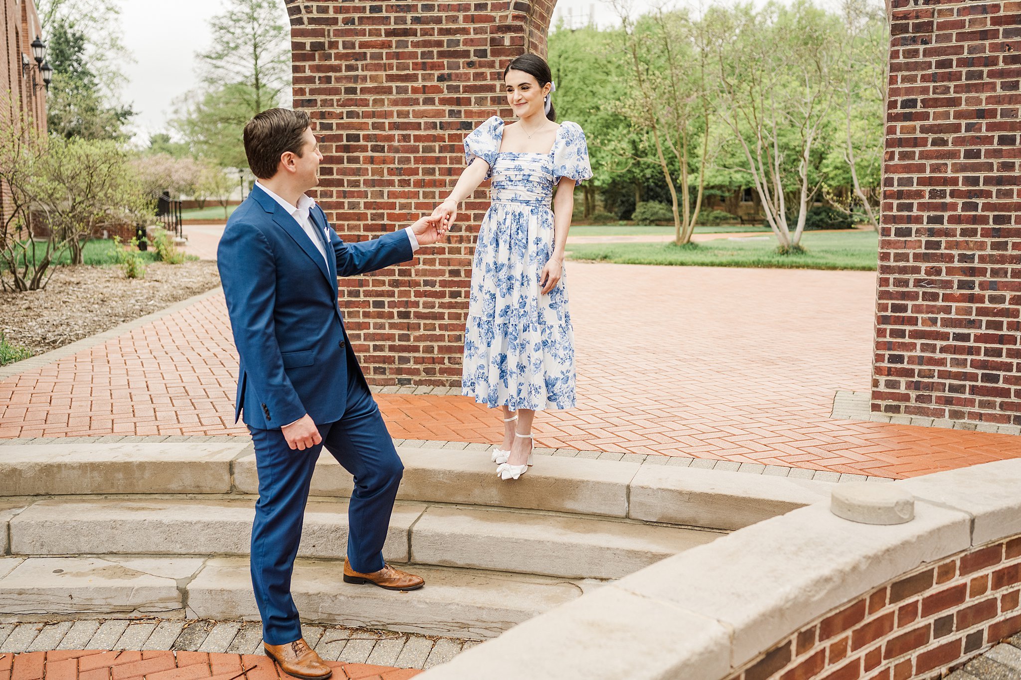 University of Delaware Engagement Session Spring time Photography