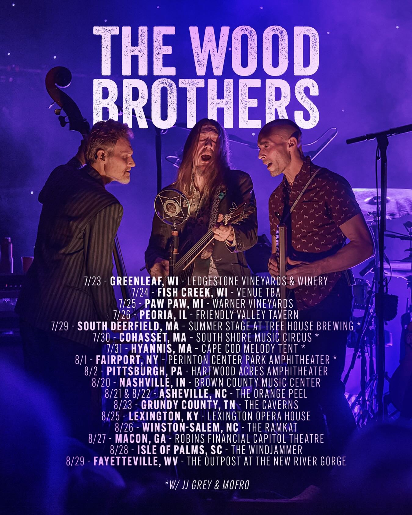 Summer plans are on the books!&nbsp;🌞 Presale&nbsp;begins tomorrow 3/25 at 10am local - sign up for access through the link in bio.

7/23 - Greenleaf, WI @ledgestonevineyards_wi 
7/24 - Fish Creek, WI #venuetba *on sale tba
7/25 - Paw Paw, MI @warne