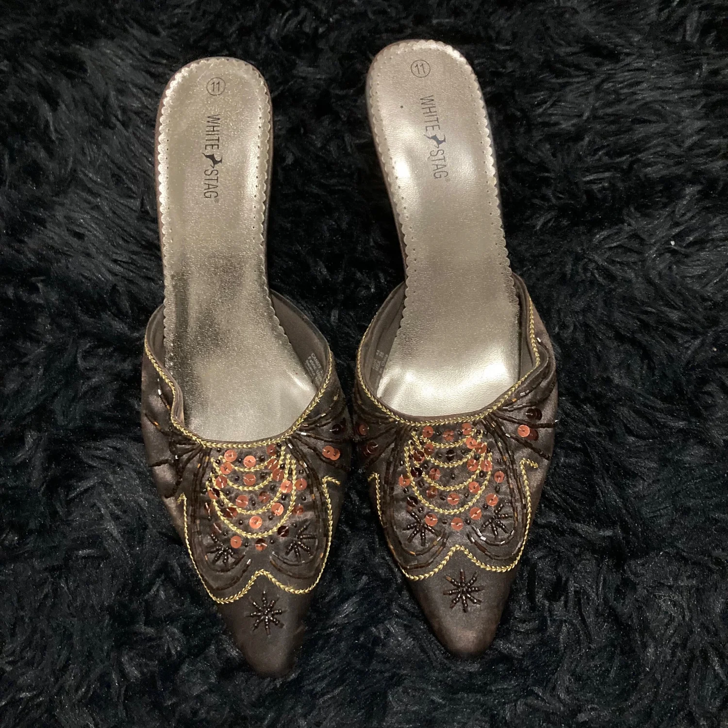 White clearance stag sandals