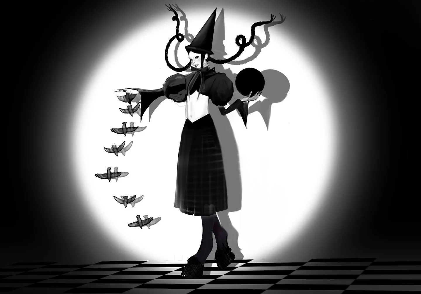 Day 3 The witch!
This prompt always trips me up, I&rsquo;m obsessed with witches I&rsquo;ve been drawing different iterations of them my whole life and there&rsquo;s too many options .I feel like 2/10 about this one I think this is a better idea for 