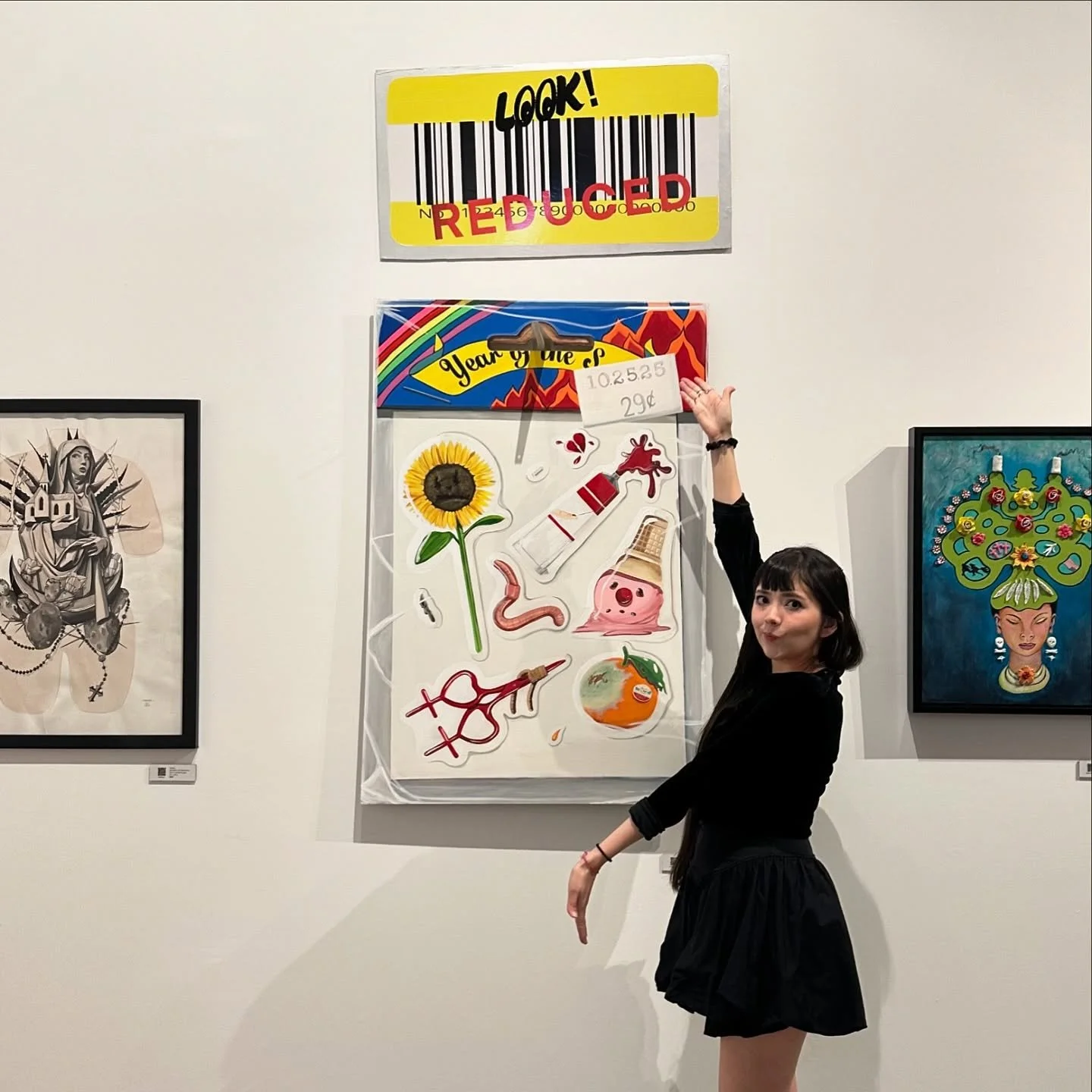 Go see my giant sticker sheet @mysticdesertstudio before it closes on the 15th!
Part of Boundless an all female art show! Grateful to be part of this exhibit along such remarkable artists 💌⭐️