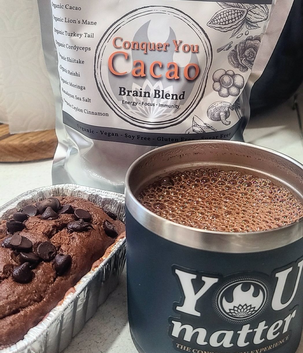 Did you know that Conquer You Cacao can be used in any recipe that calls for cocoa? And even recipes that don&rsquo;t but you want to add a chocolate twist and some added nutritiousness. 

I love making cacao pancakes!! You can also add it into your 