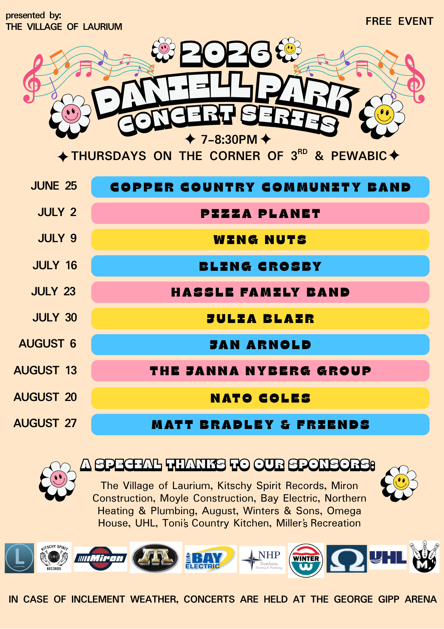 Daniell Park Summer Concert