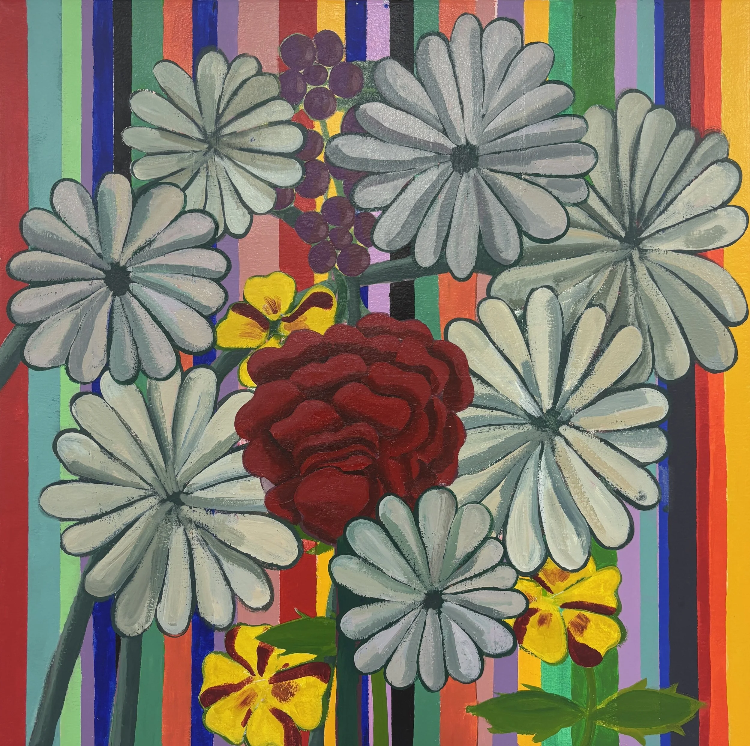 Kristy, acrylic on canvas, 24 x 24," 2026