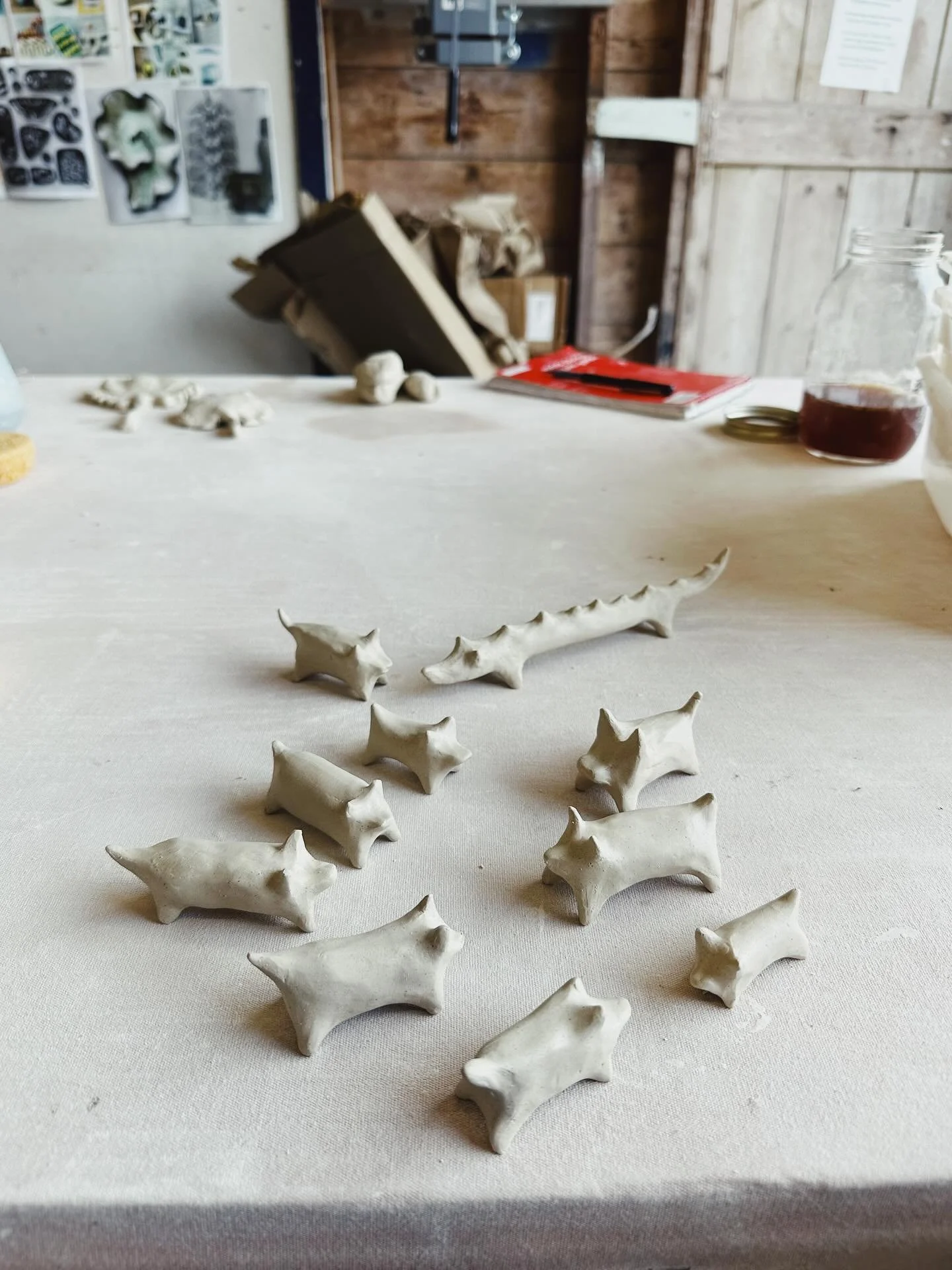 clay animals