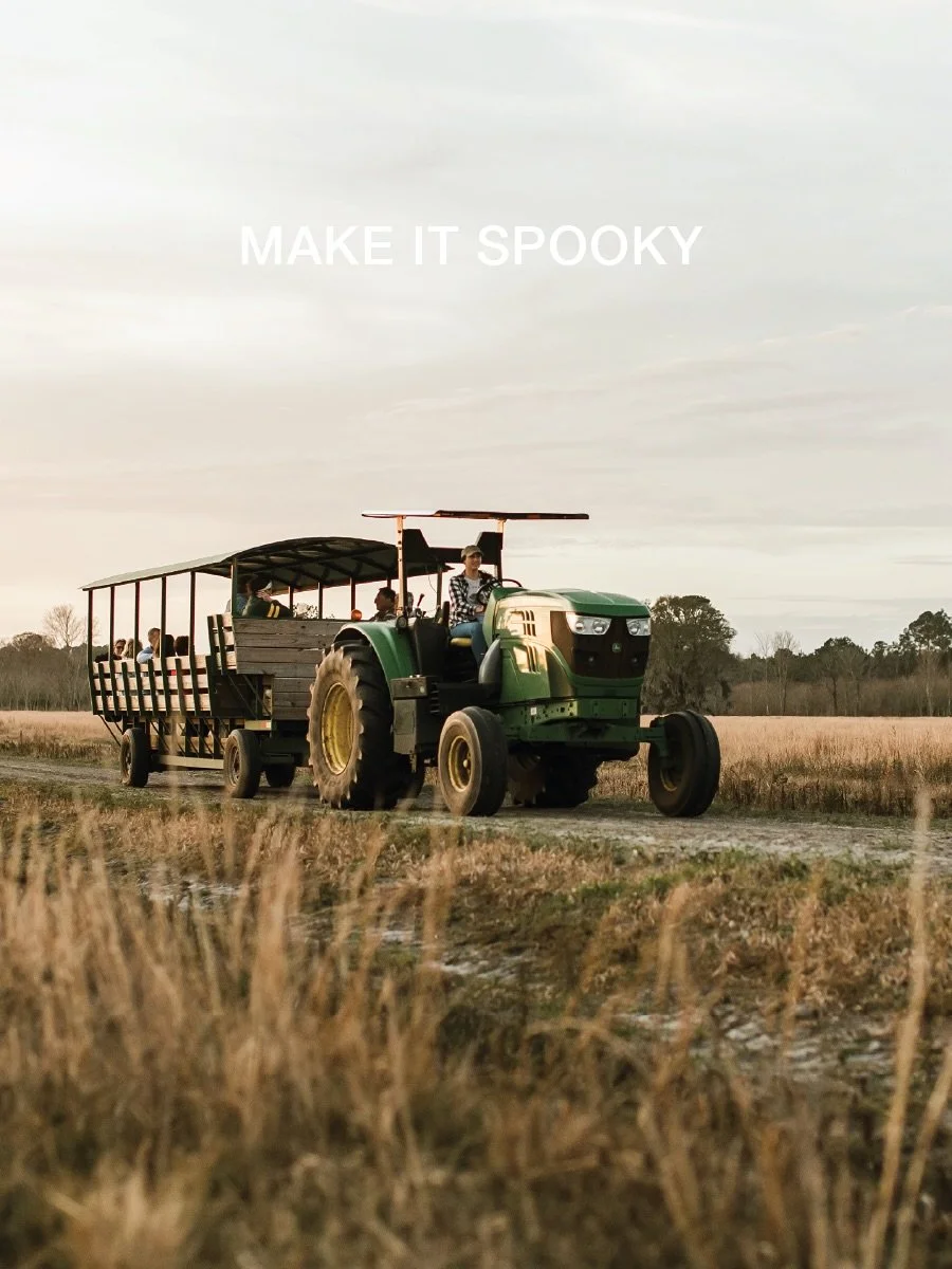 Join us on Halloween for Fall on the Farm Grounds and a spooky wagon ride! It&rsquo;s all treats &ndash; candy, glow sticks, and a farm pass are included with each wagon ride ticket. Guarantee your spot at congareeandpenn.com/wagon-rides and learn ab