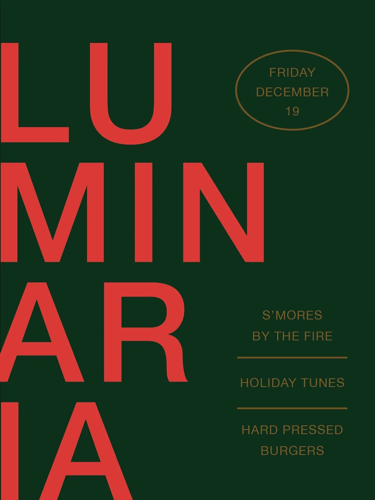 Light up the evening at Congaree and Penn! Make merry on the farm grounds as paper lanterns are lit along the paths that wind throughout our acres. Enjoy s&rsquo;mores by the fire, cozy libations, @hardpressedburgers and holiday tunes by @lauren.a.wo