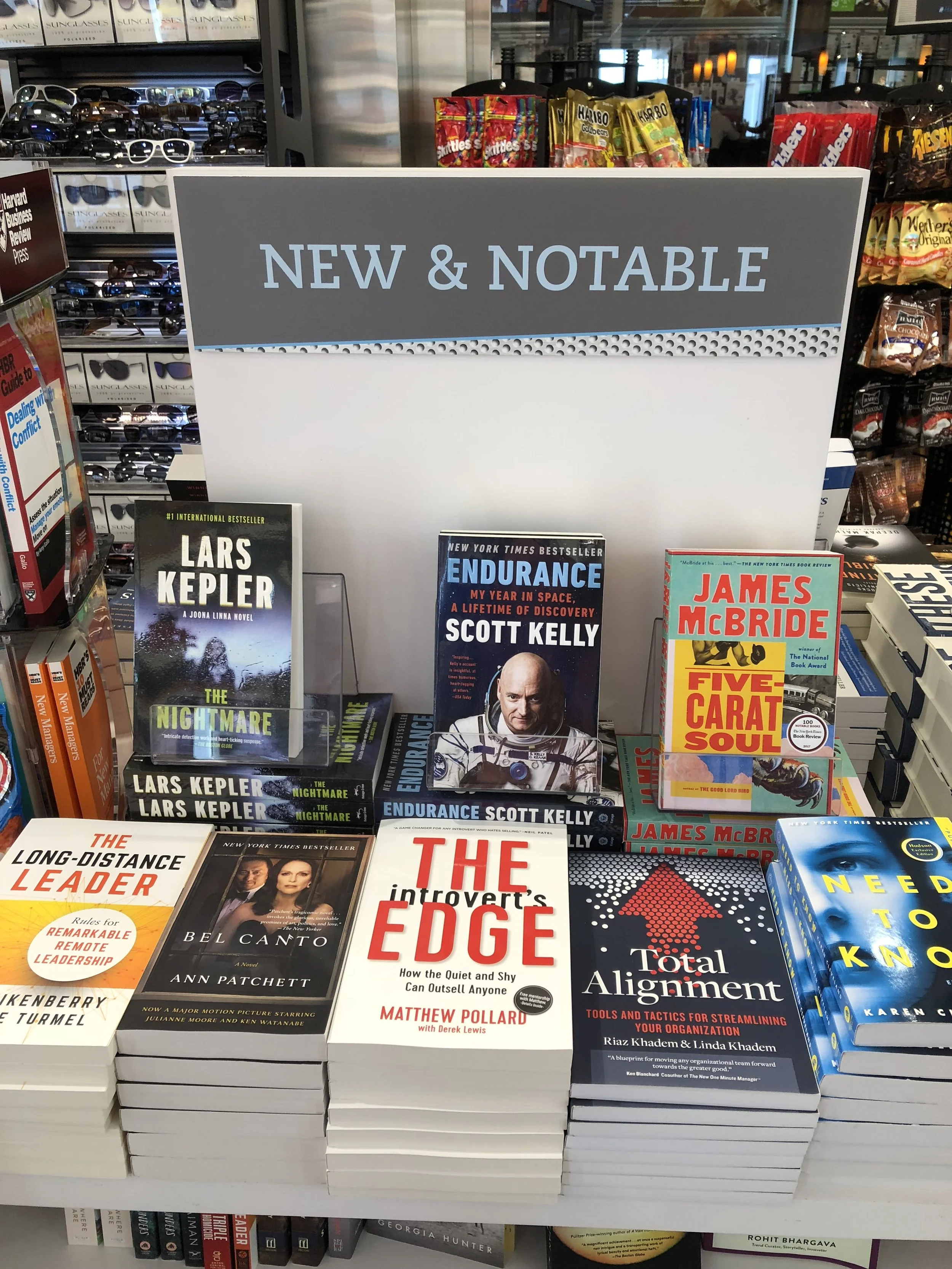 Matthew Pollard's book at airport bookstore