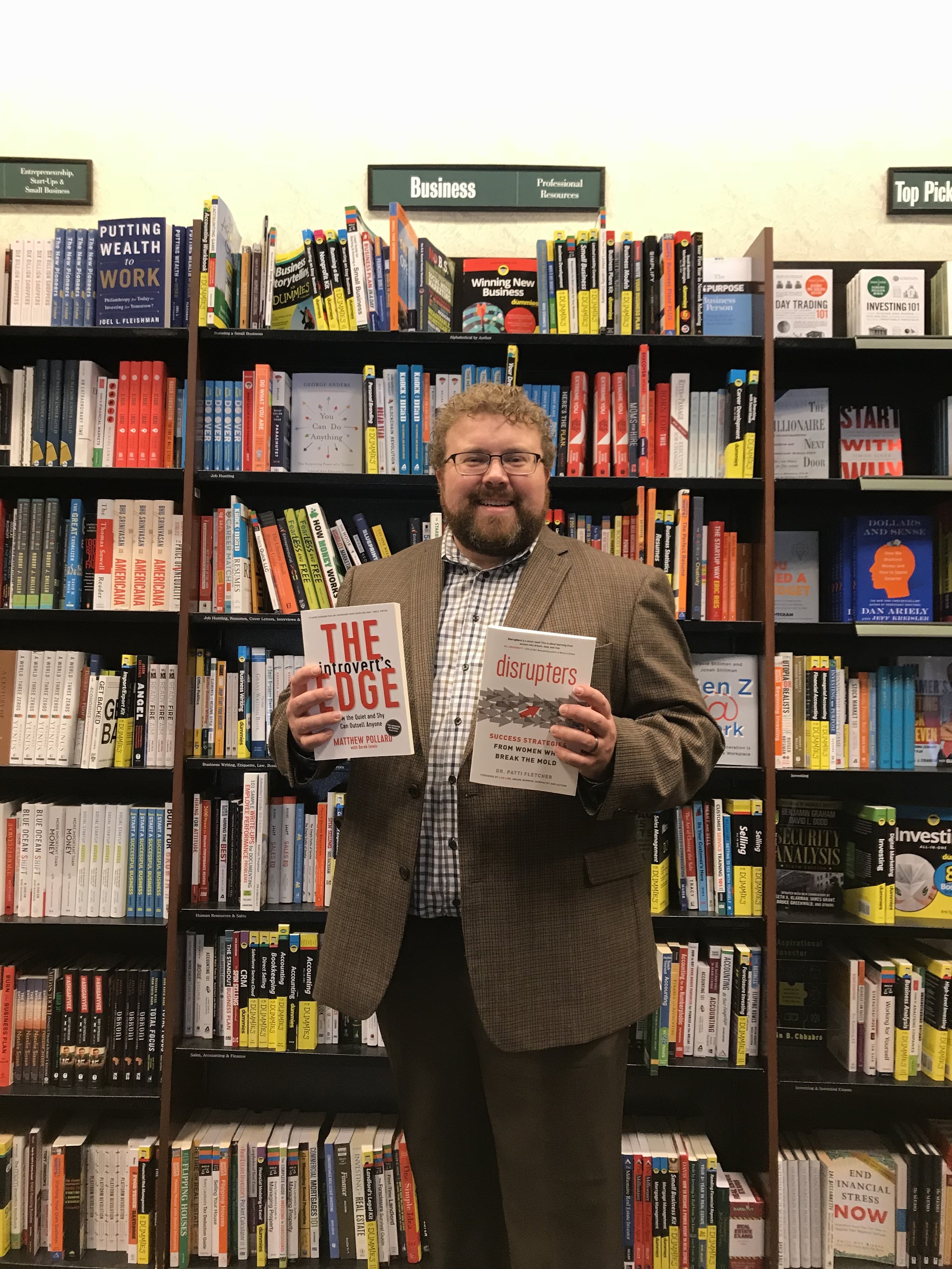 First time 2 authors' books in B&N at the same time