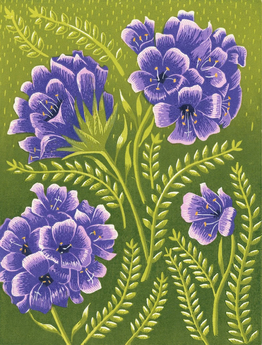 Sticky Jacobs-lader: 12" x 9"; Edition of 16