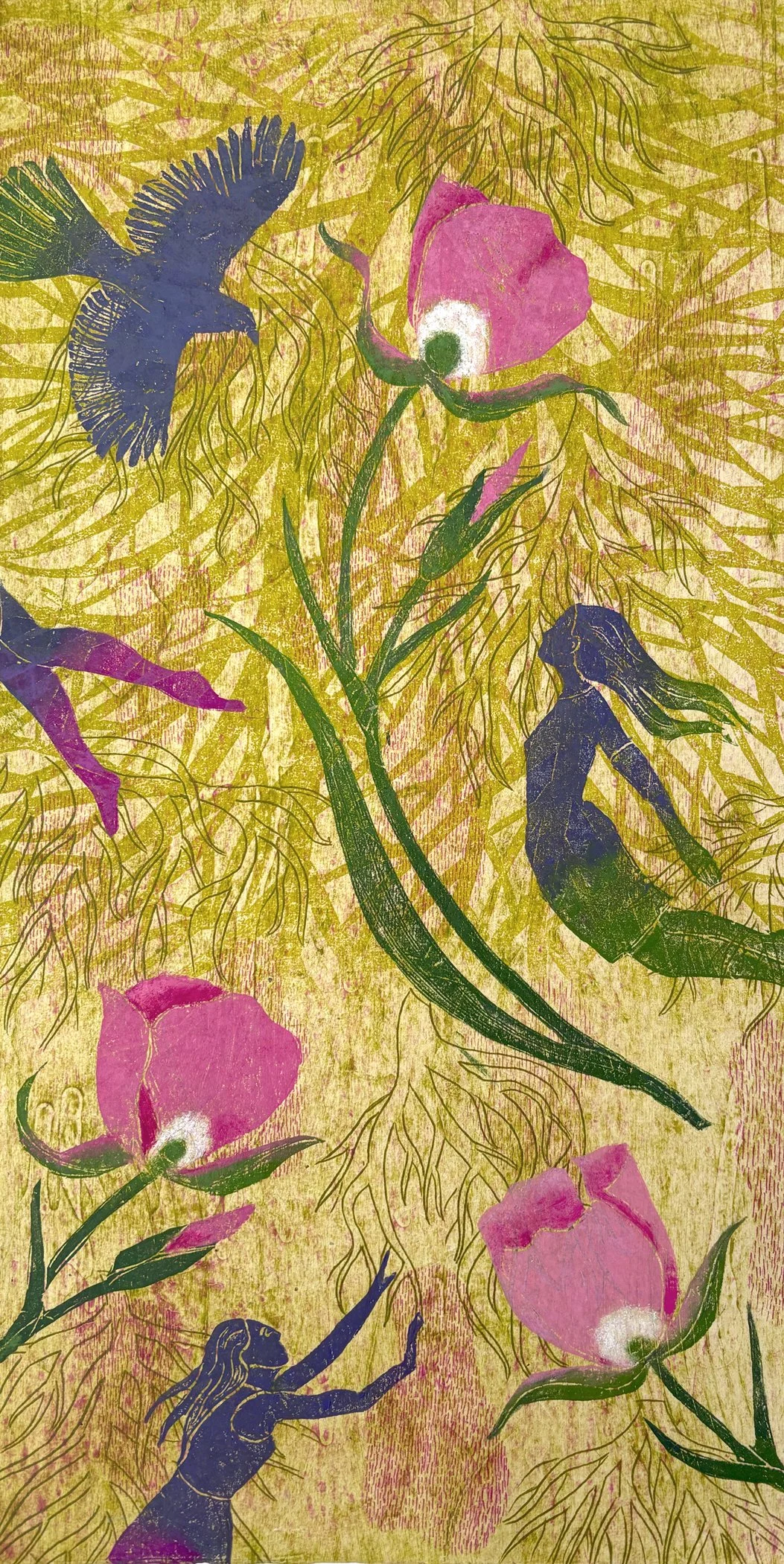 Fleeting Friend: 12"x24"; Edition of 3