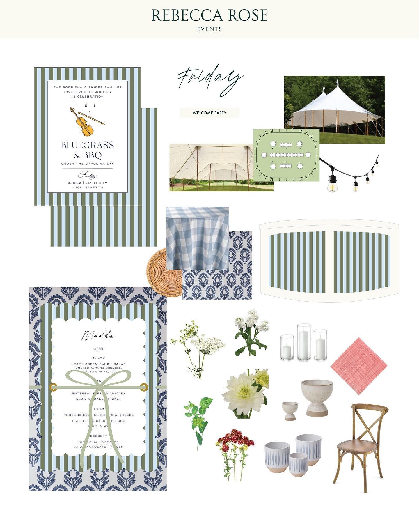 From the ideas sketched out on the design plan, to the breathtaking reality, we find so much joy in bringing our clients&rsquo; dreams to life. A welcome party themed as Bluegrass + BBQ under the Carolina Sky? Don&rsquo;t mind if we do. 

Planning &a