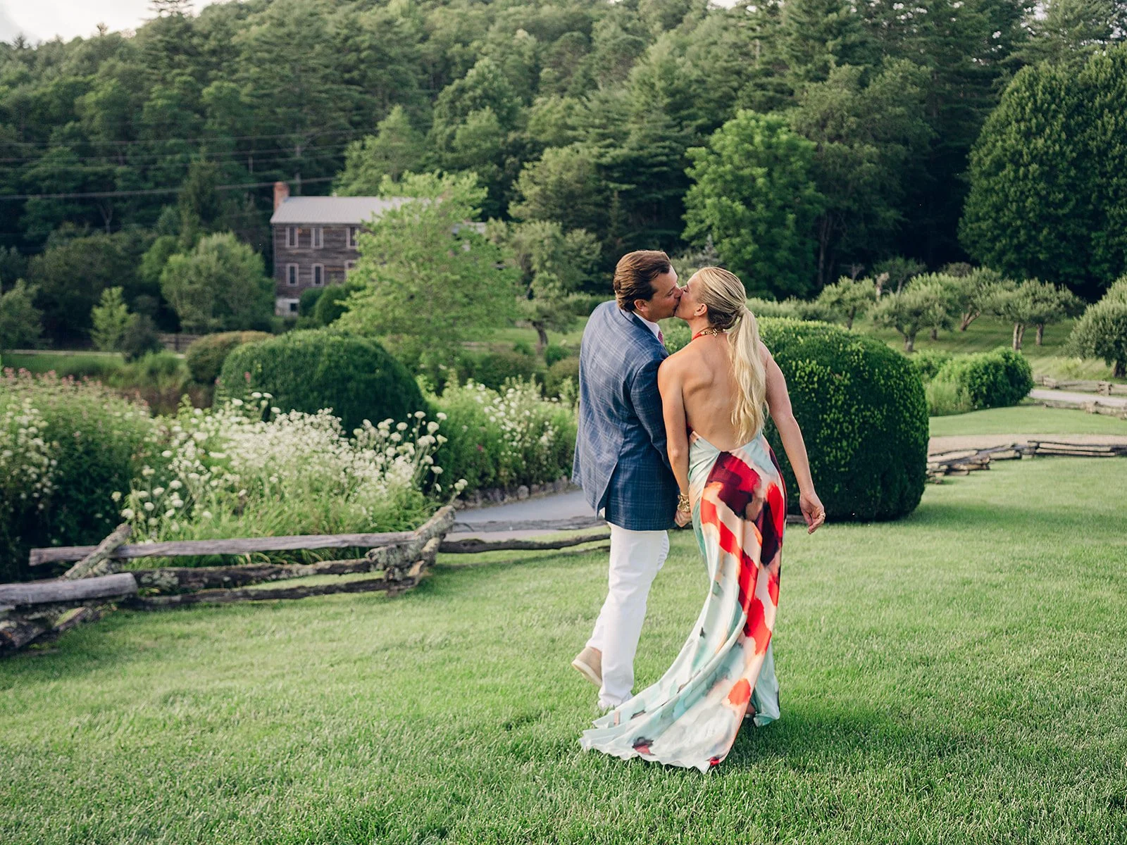  Couples’ portraits before the rehearsal dinner at Half-Mile Farm 