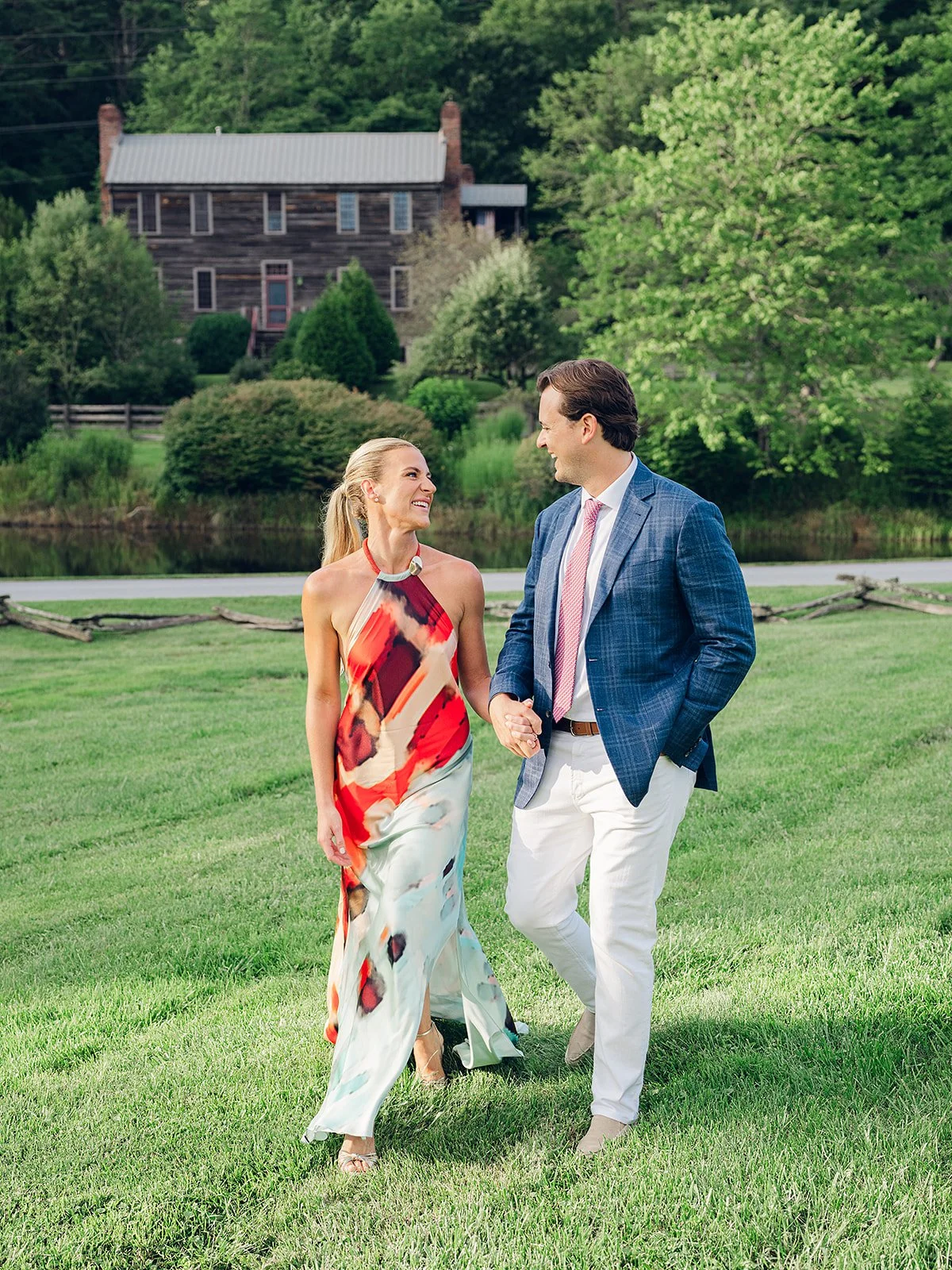 Rebecca Rose Events' clients celebrate a destination wedding weekend in Highlands, North Carolina