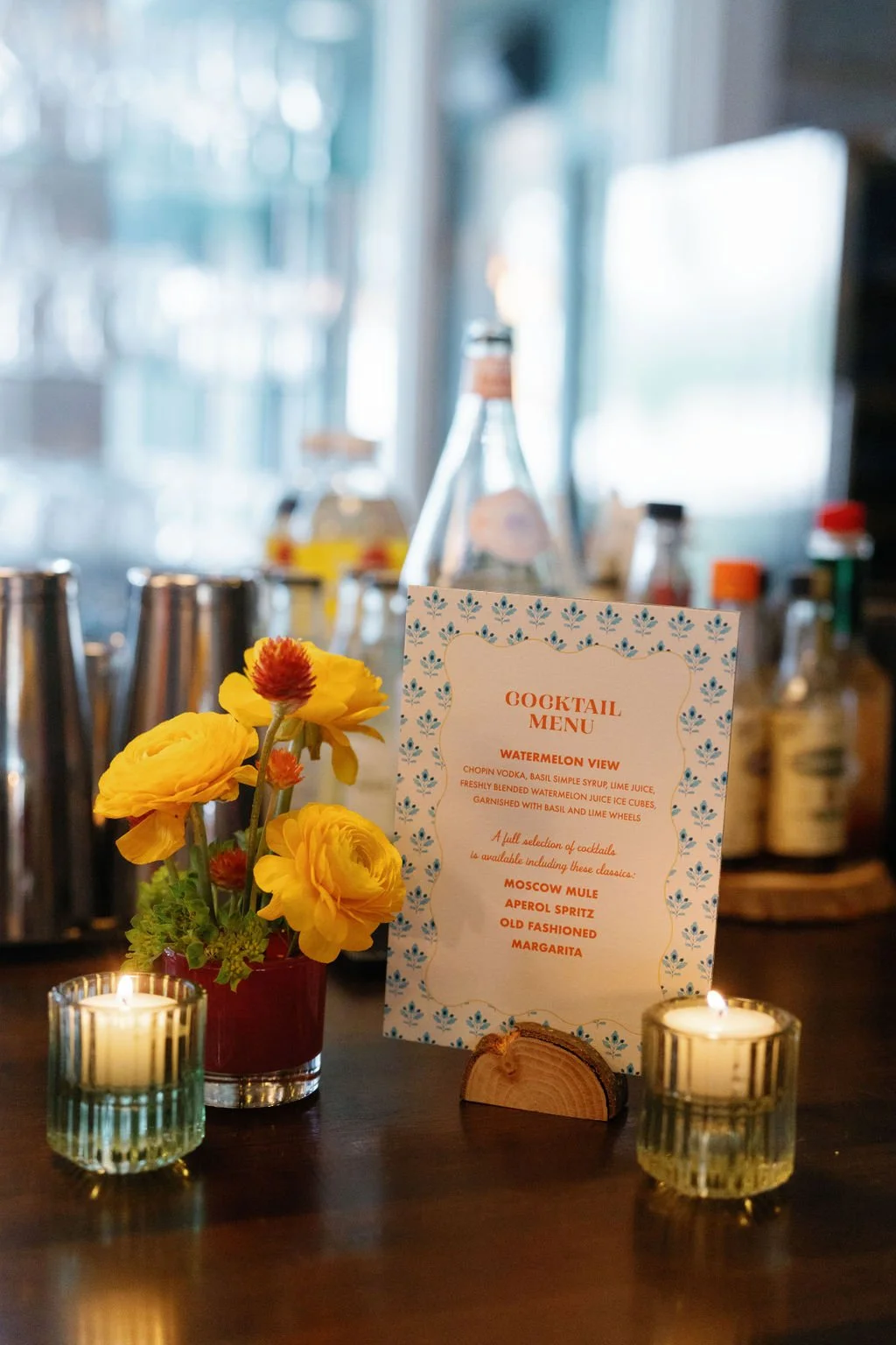 Rehearsal dinner at Skyline Lodge in Highlands, planned by Rebecca Rose Events
