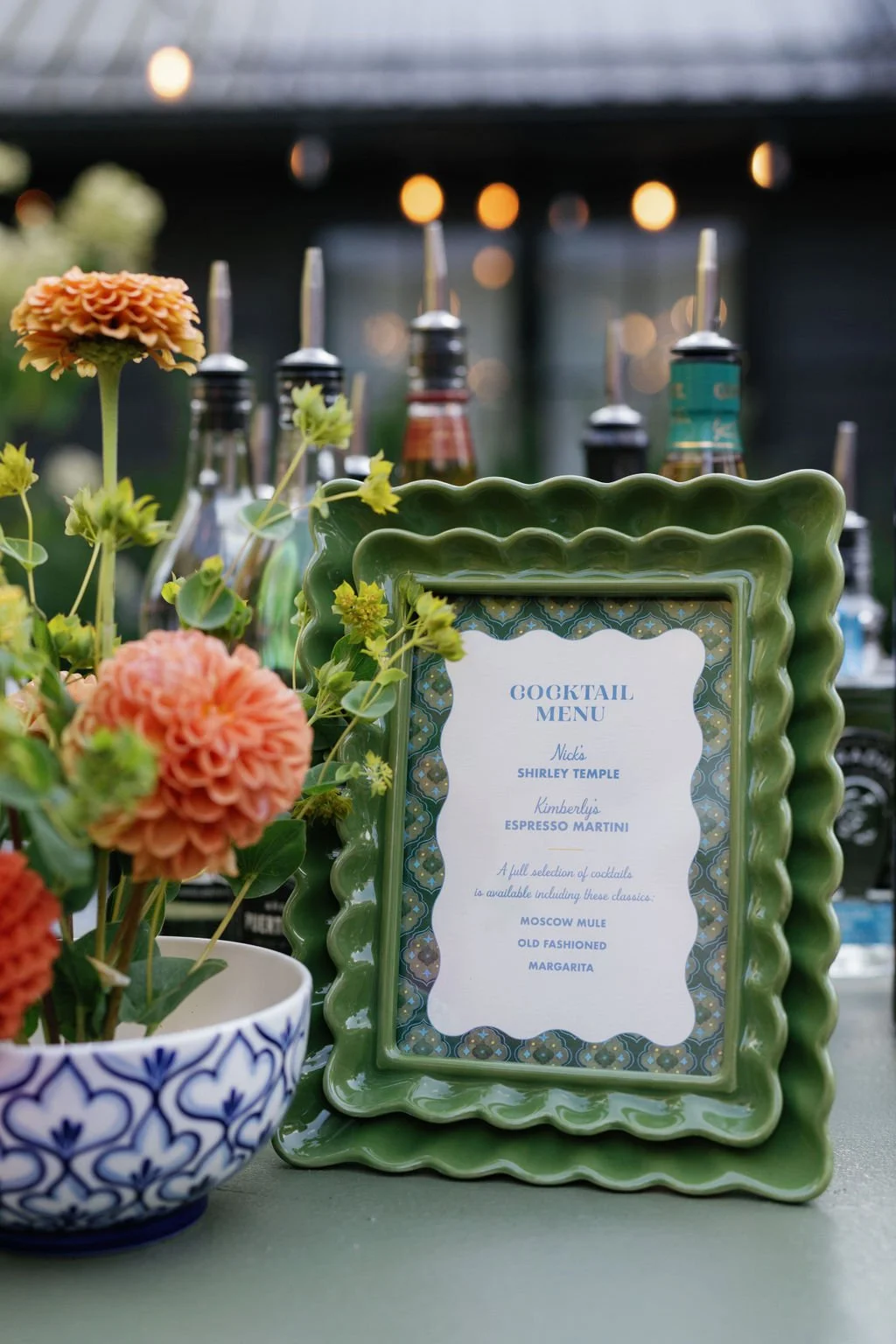 Custom wedding design elements created by Rebecca Rose Events
