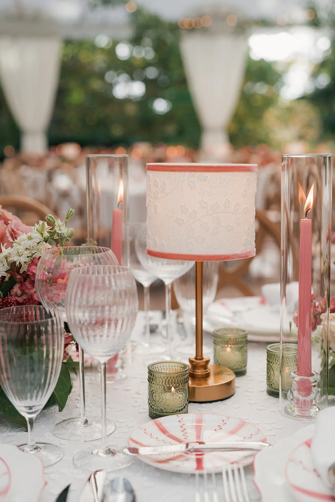 Custom wedding details designed and fabricated by Rebecca Rose Events