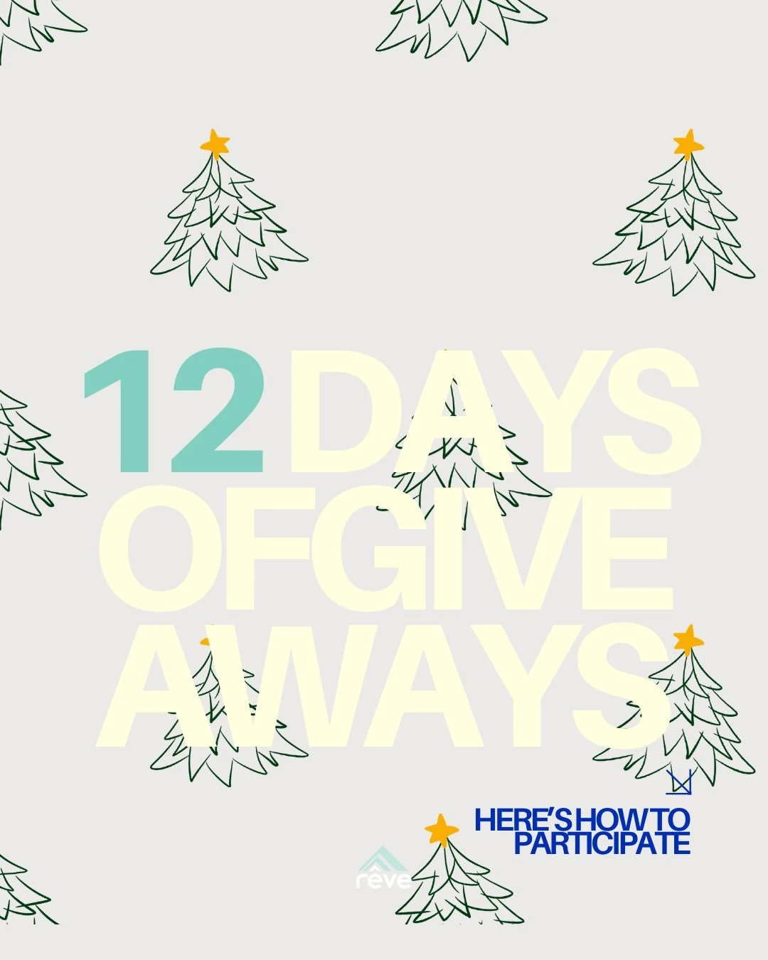 It&rsquo;s the 12 Days of R&ecirc;ve! 🎄❤️

We&rsquo;re teaming up with some of our favorite local spots to bring you major holiday giveaways.

Swipe for how to play + how to win big. Got questions? Our DMs are open!

Happy holidays, R&ecirc;ve&mdash