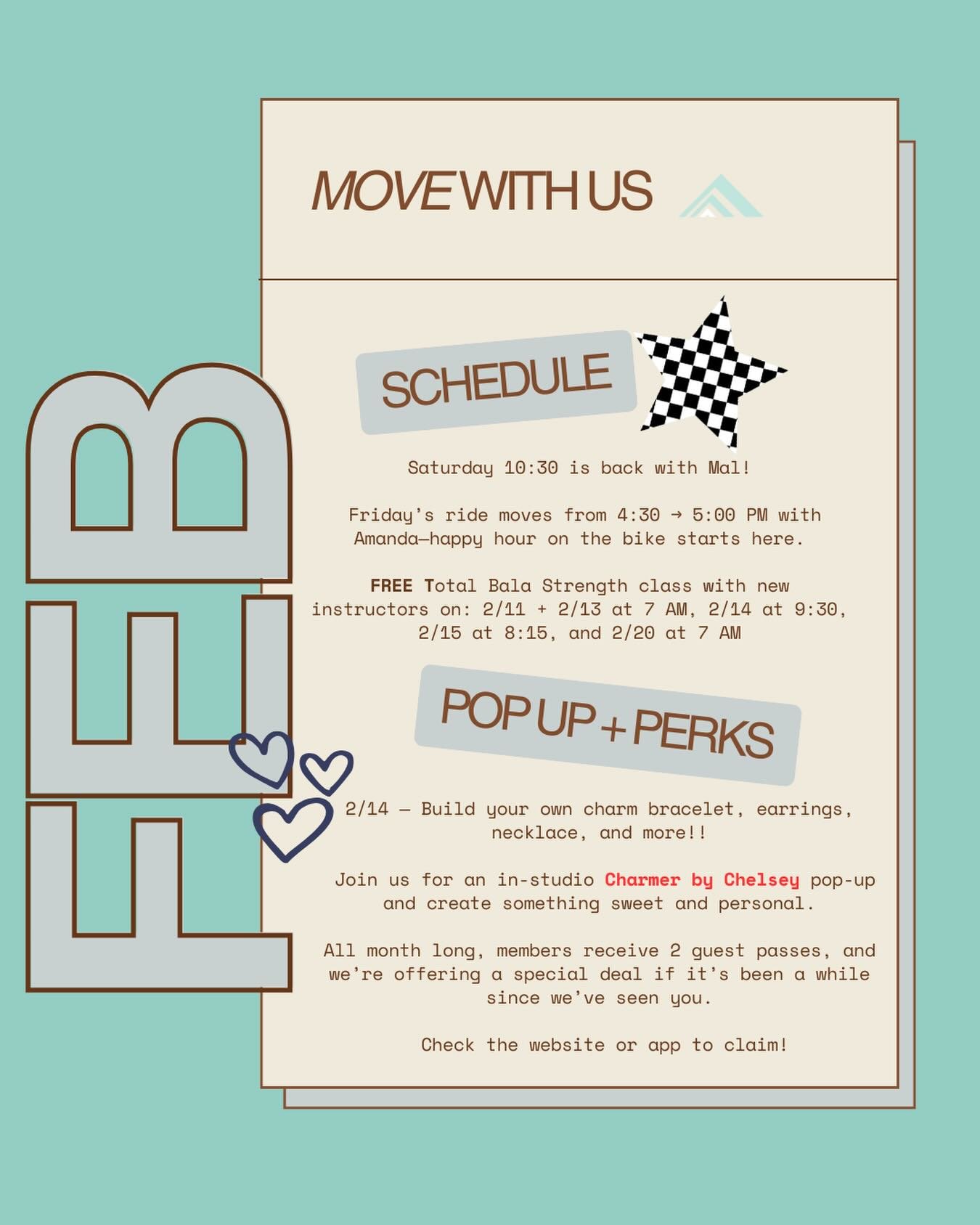 Spend February with us 💞