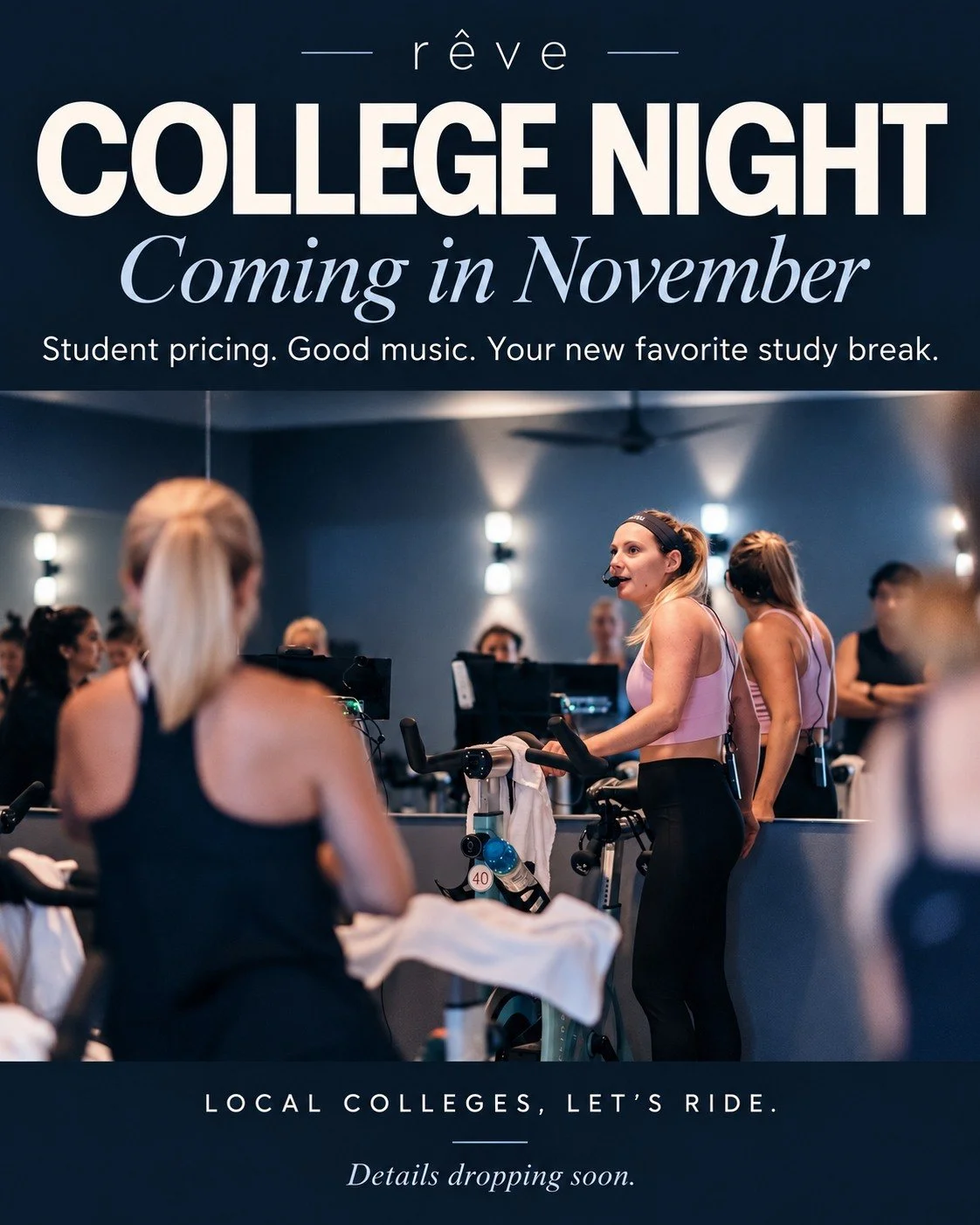 Your new favorite study break. 💙 College Night is coming to r&ecirc;ve this November with discounted rides for local college students. All are welcome&mdash;details dropping soon!