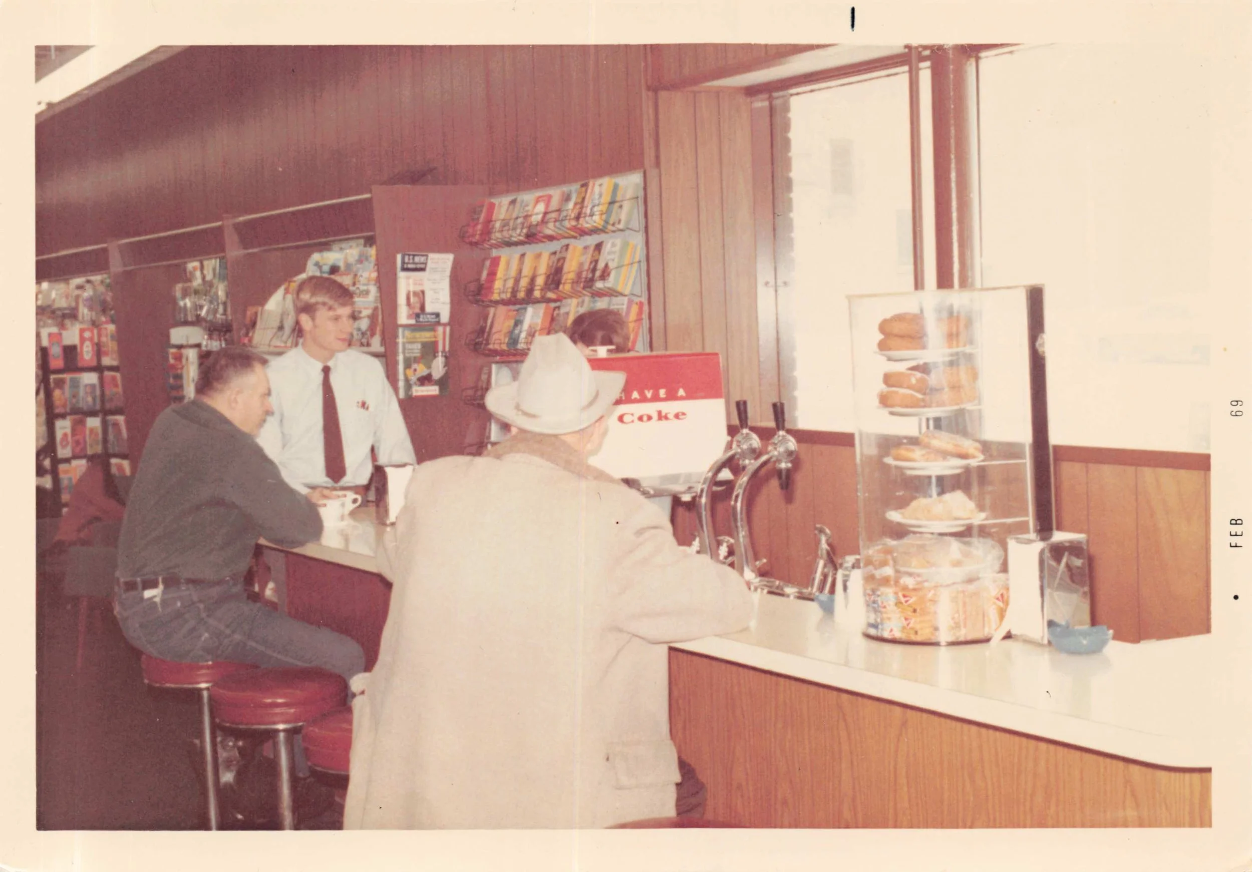 Our soda fountain in the (we think) 1970's
